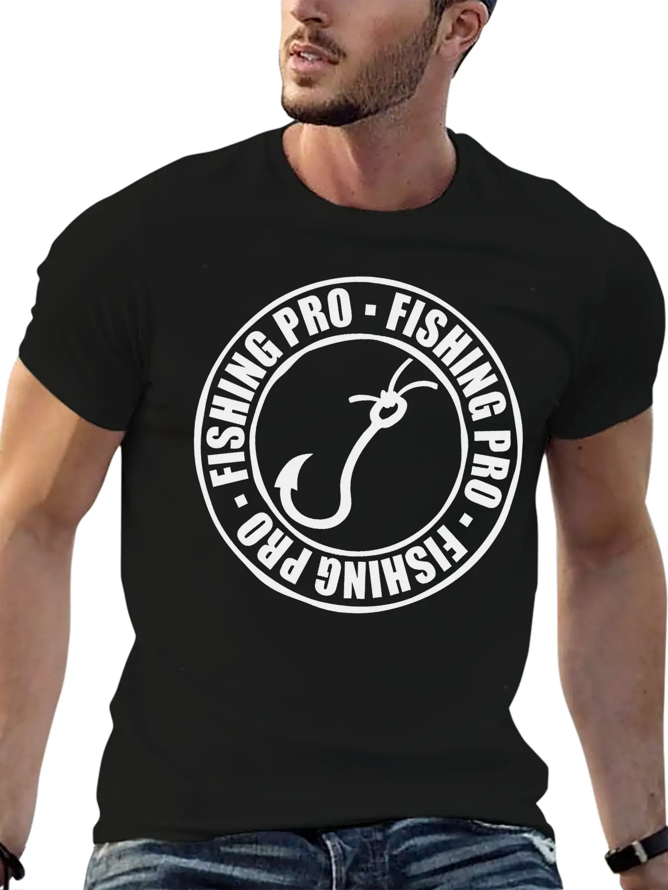 Stamp Fishing Pro Basic Graphic T-Shirt – Daily Comfort In Soft Cotton
