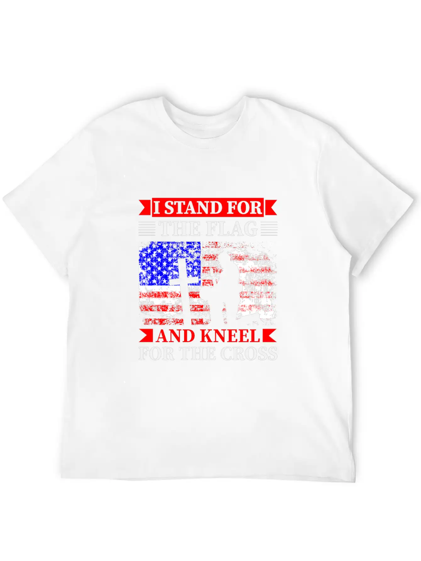 Stand For The Flag Kneel For The Cross Timeless Short Sleeve Tee – Comfy And Minimalist Design