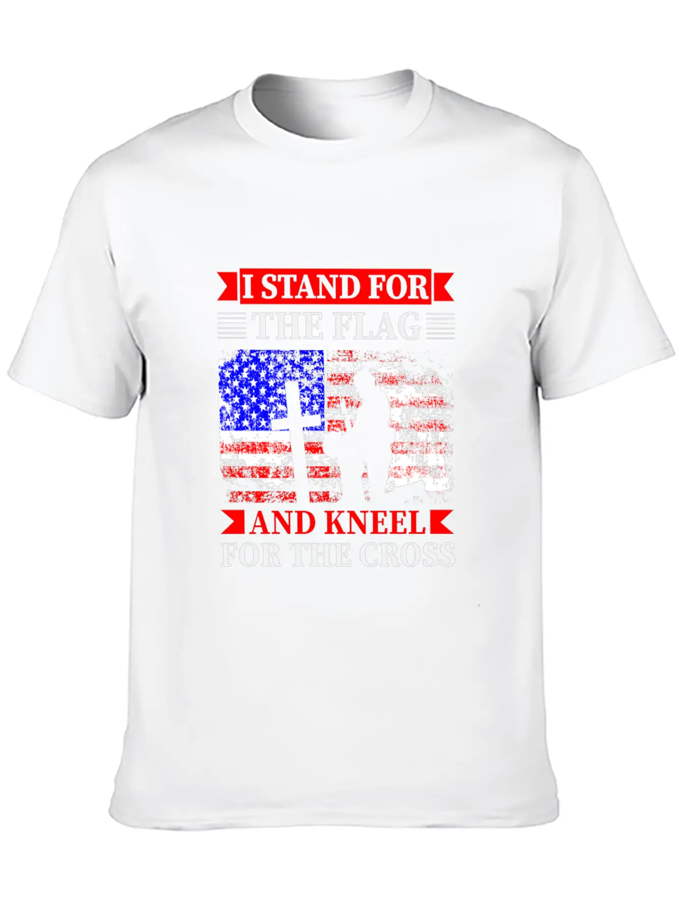 Stand For The Flag Kneel For The Cross Timeless Short Sleeve Tee – Comfy And Minimalist Design