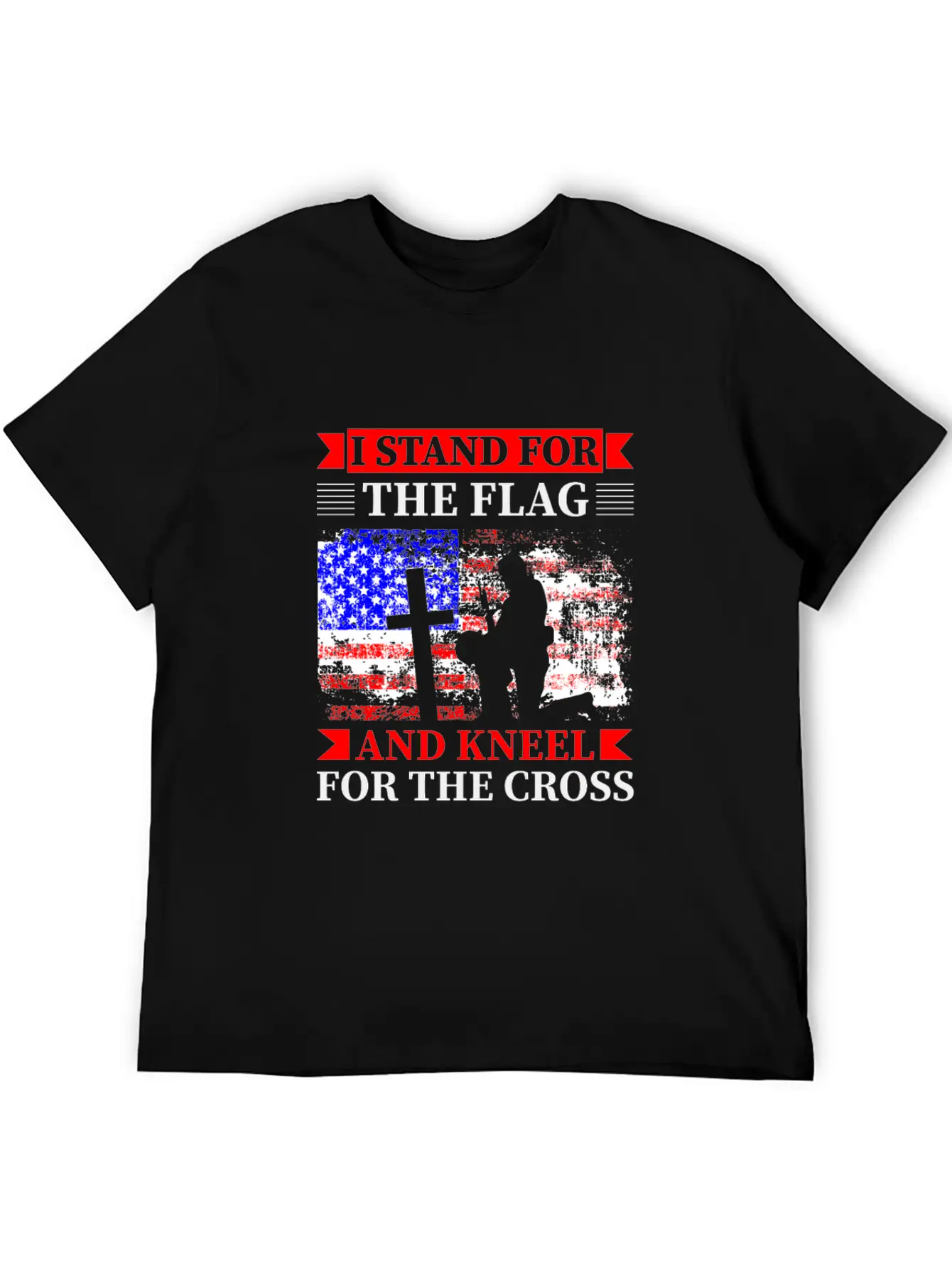 Stand For The Flag Kneel For The Cross Timeless Short Sleeve Tee – Comfy And Minimalist Design