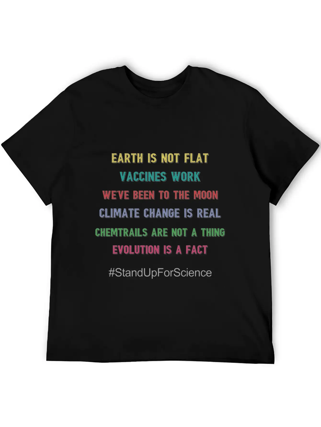 Stand Up For Science Earth Day Gift T Shirt Basic Graphic T-Shirt – Daily Comfort In Soft Cotton