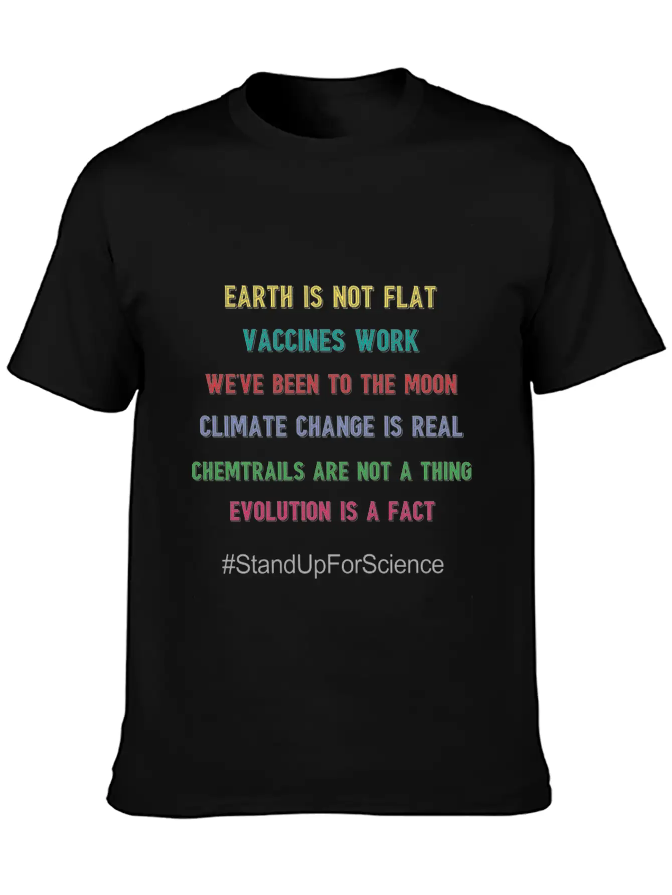 Stand Up For Science Earth Day Gift T Shirt Basic Graphic T-Shirt – Daily Comfort In Soft Cotton