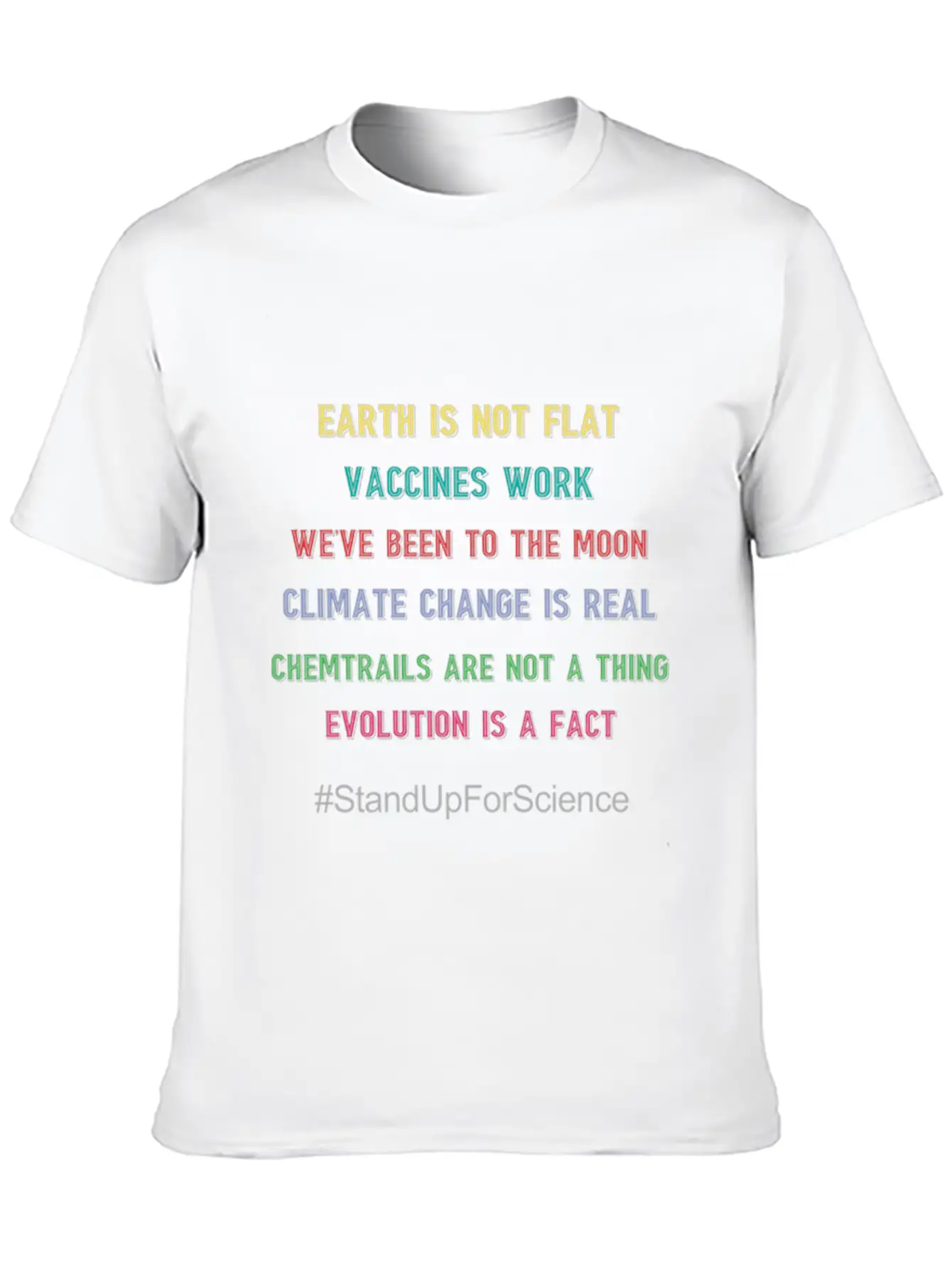 Stand Up For Science Earth Day Gift T Shirt Basic Graphic T-Shirt – Daily Comfort In Soft Cotton