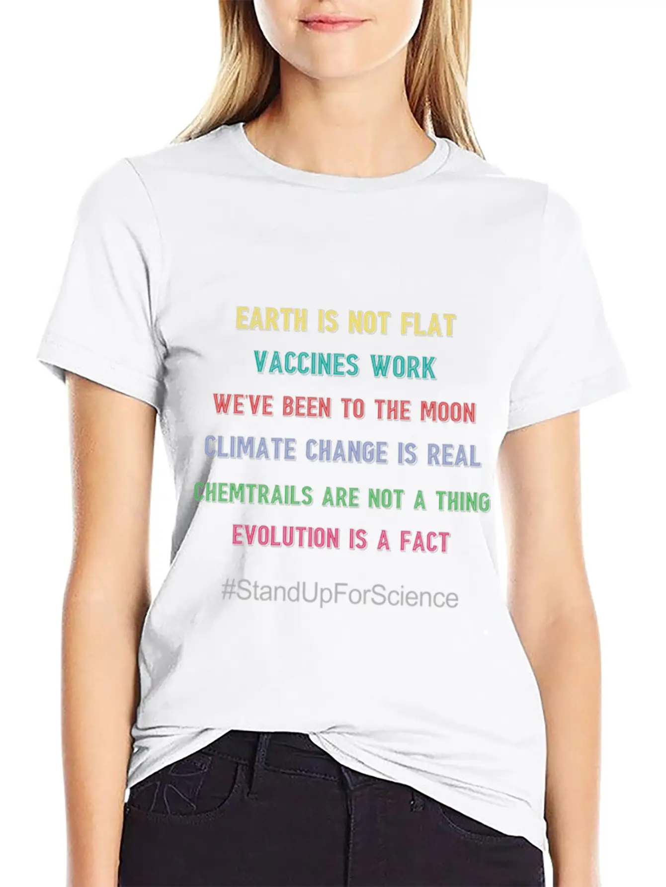 Stand Up For Science Earth Day Gift T Shirt Basic Graphic T-Shirt – Daily Comfort In Soft Cotton
