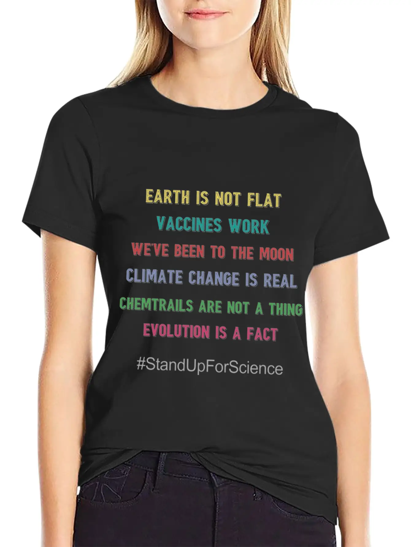 Stand Up For Science Earth Day Gift T Shirt Basic Graphic T-Shirt – Daily Comfort In Soft Cotton