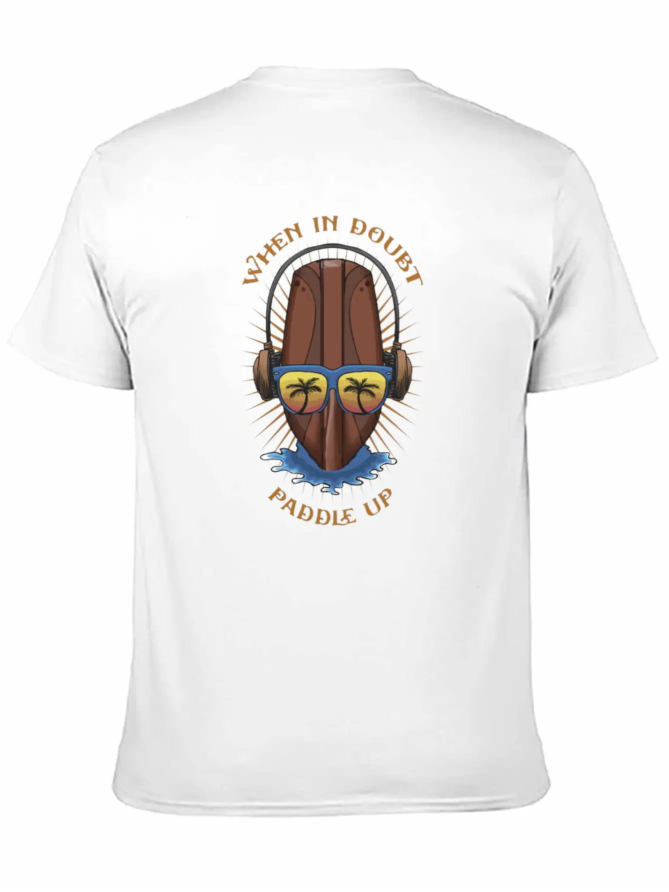 Stand Up Paddle Cartoon Art Basic Graphic T-Shirt – Daily Comfort In Soft Cotton