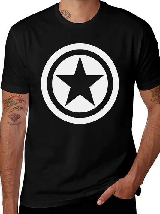 Star In Circles Relaxed Everyday Tee – Lightweight And Durable Cotton