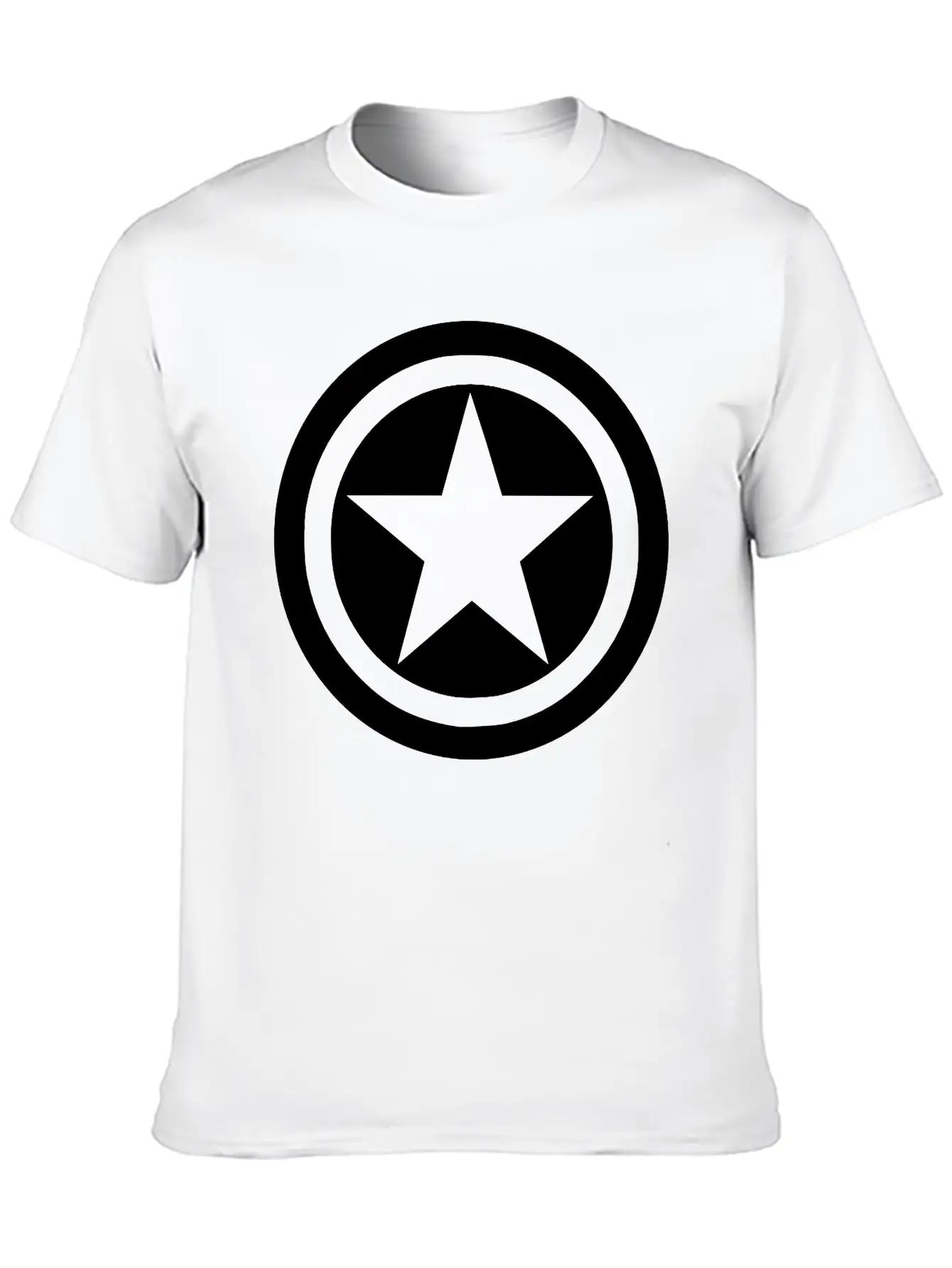 Star In Circles Relaxed Everyday Tee – Lightweight And Durable Cotton