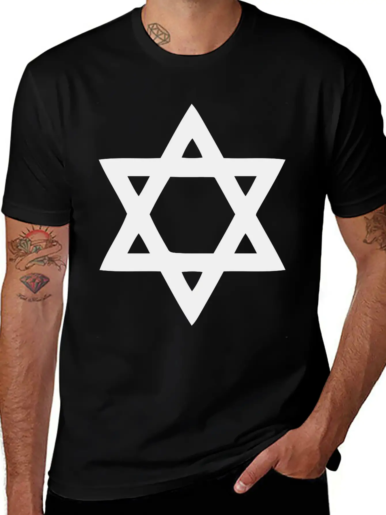 Star Of David Stylish Everyday T-Shirt – Unisex Basic Cotton Tee