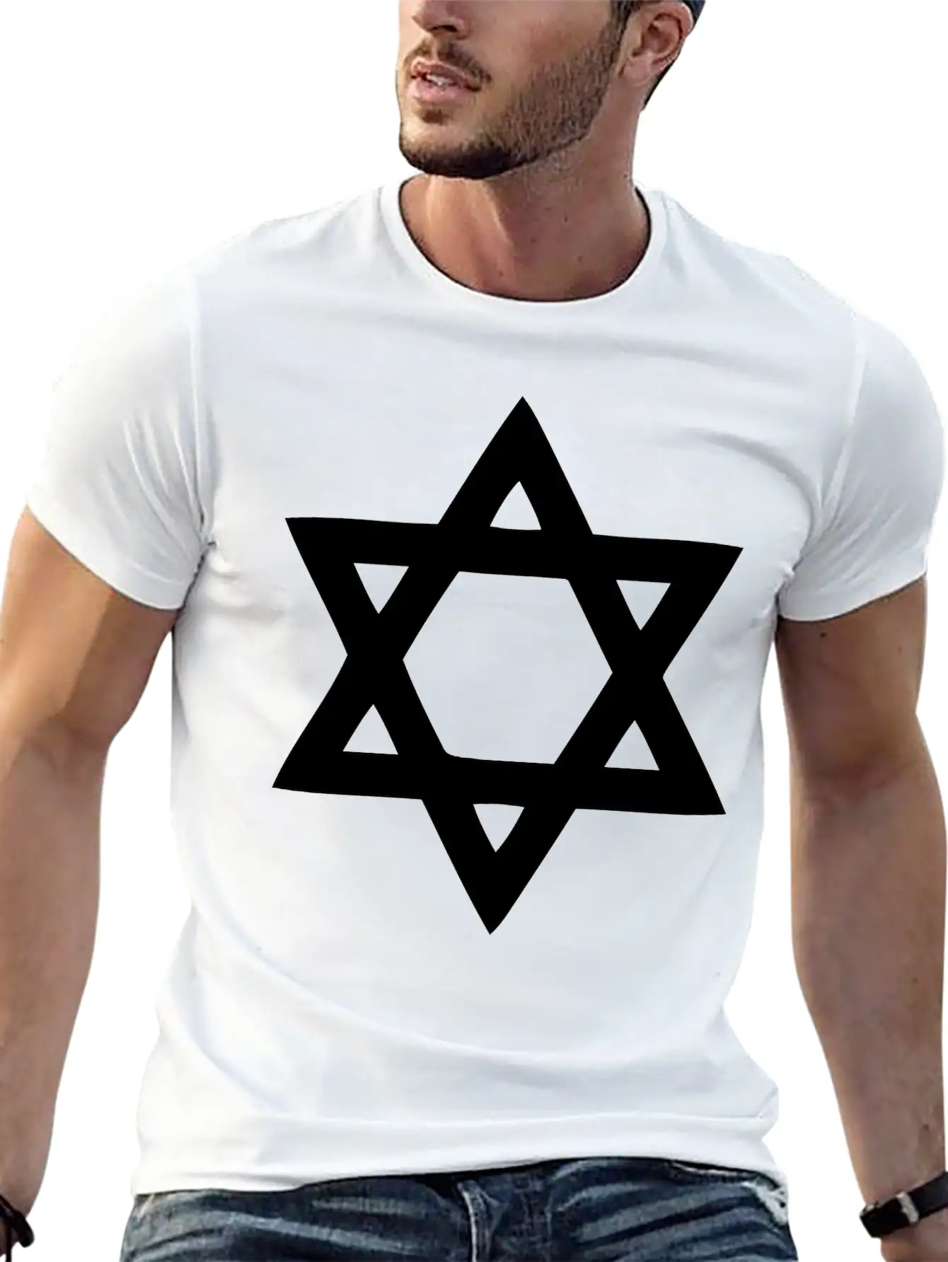 Star Of David Stylish Everyday T-Shirt – Unisex Basic Cotton Tee