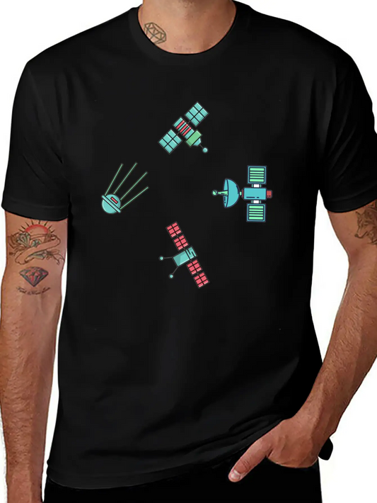 Starlighsts Pattern Unisex Short Sleeve Soft Cotton T-Shirt – Casual Everyday Wear