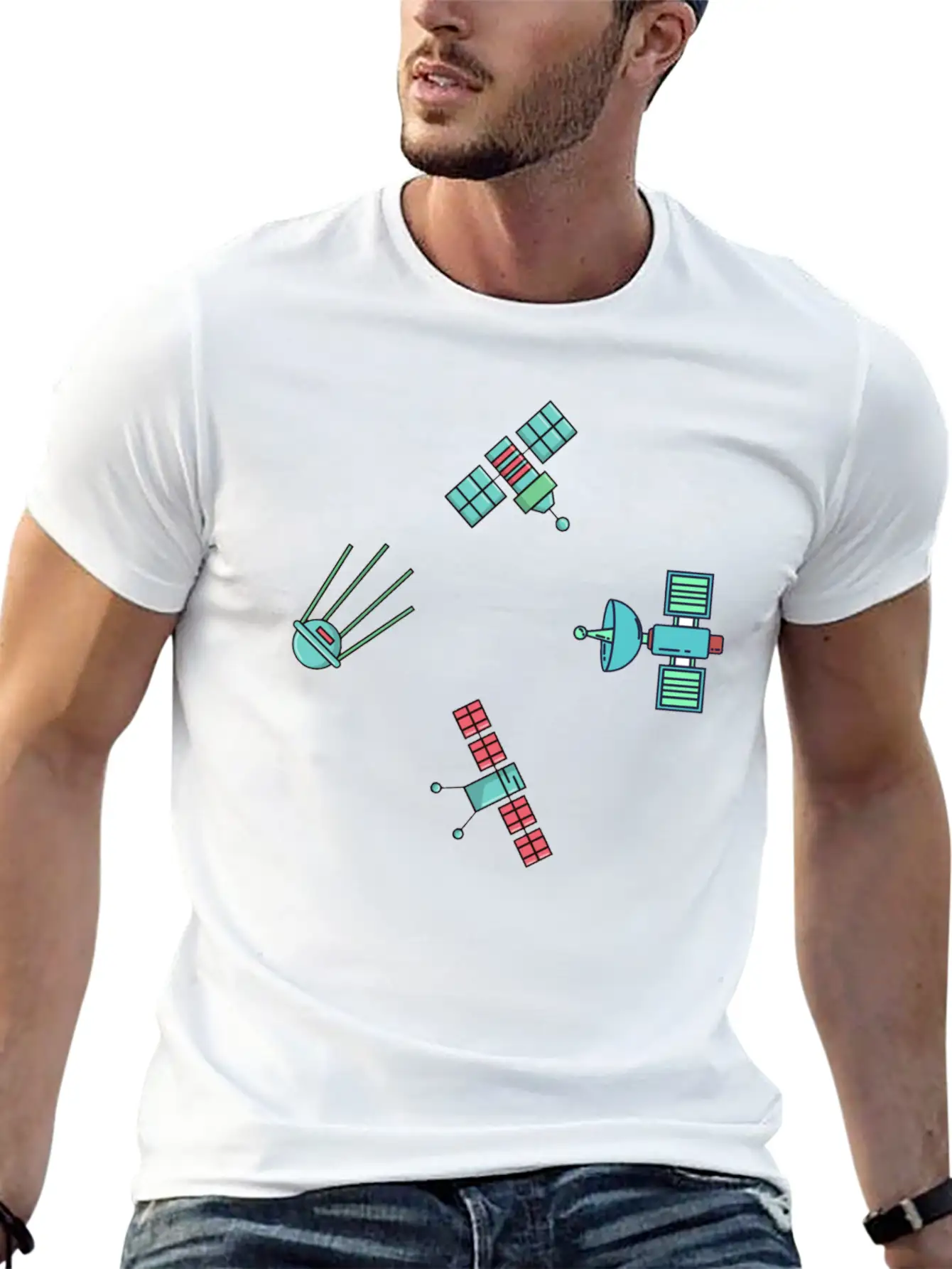 Starlighsts Pattern Unisex Short Sleeve Soft Cotton T-Shirt – Casual Everyday Wear