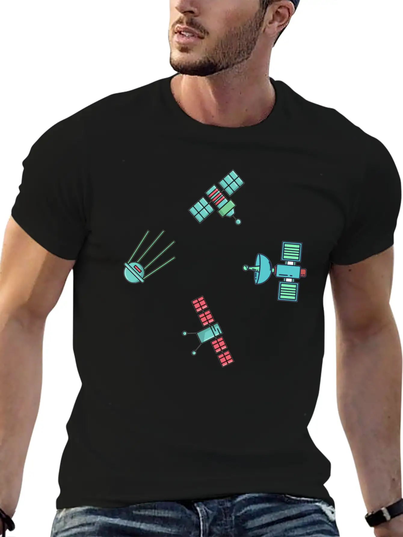 Starlighsts Pattern Unisex Short Sleeve Soft Cotton T-Shirt – Casual Everyday Wear