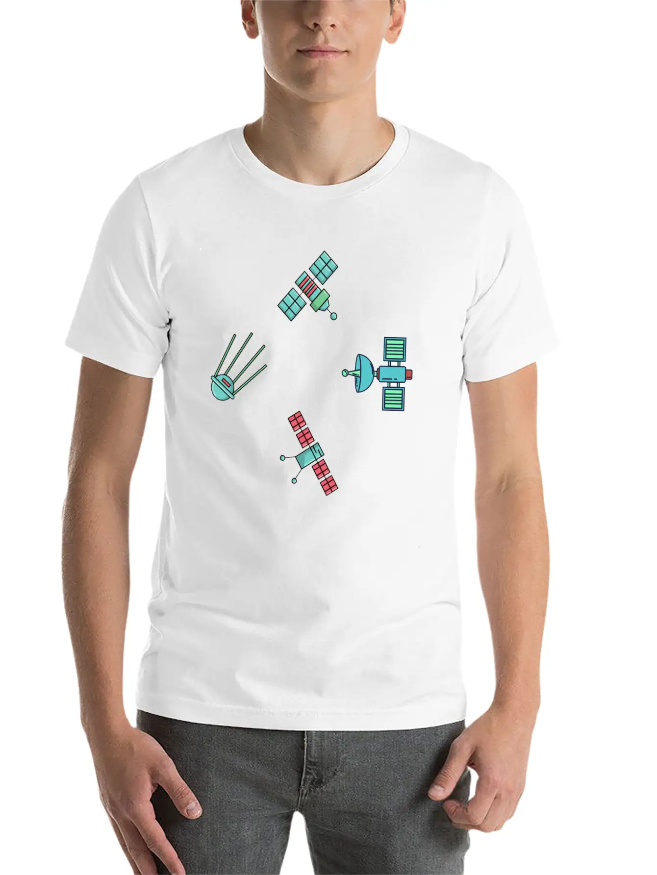 Starlighsts Pattern Unisex Short Sleeve Soft Cotton T-Shirt – Casual Everyday Wear