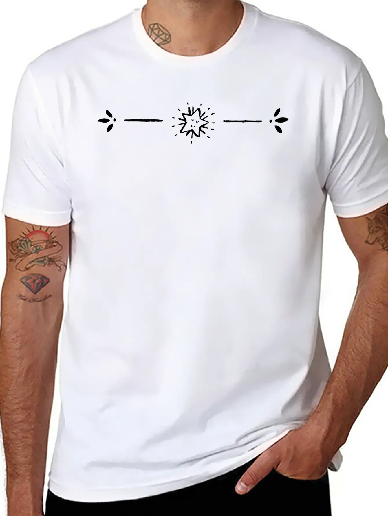StarOrnament 5 Freexmas17mnr Unisex Casual T-Shirt – Clean Design For Daily Comfort