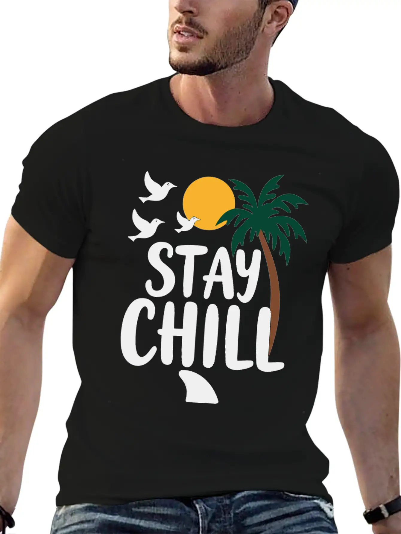 Stay Chill Relaxation Summer Vacation Stylish Everyday T-Shirt – Unisex Basic Cotton Tee