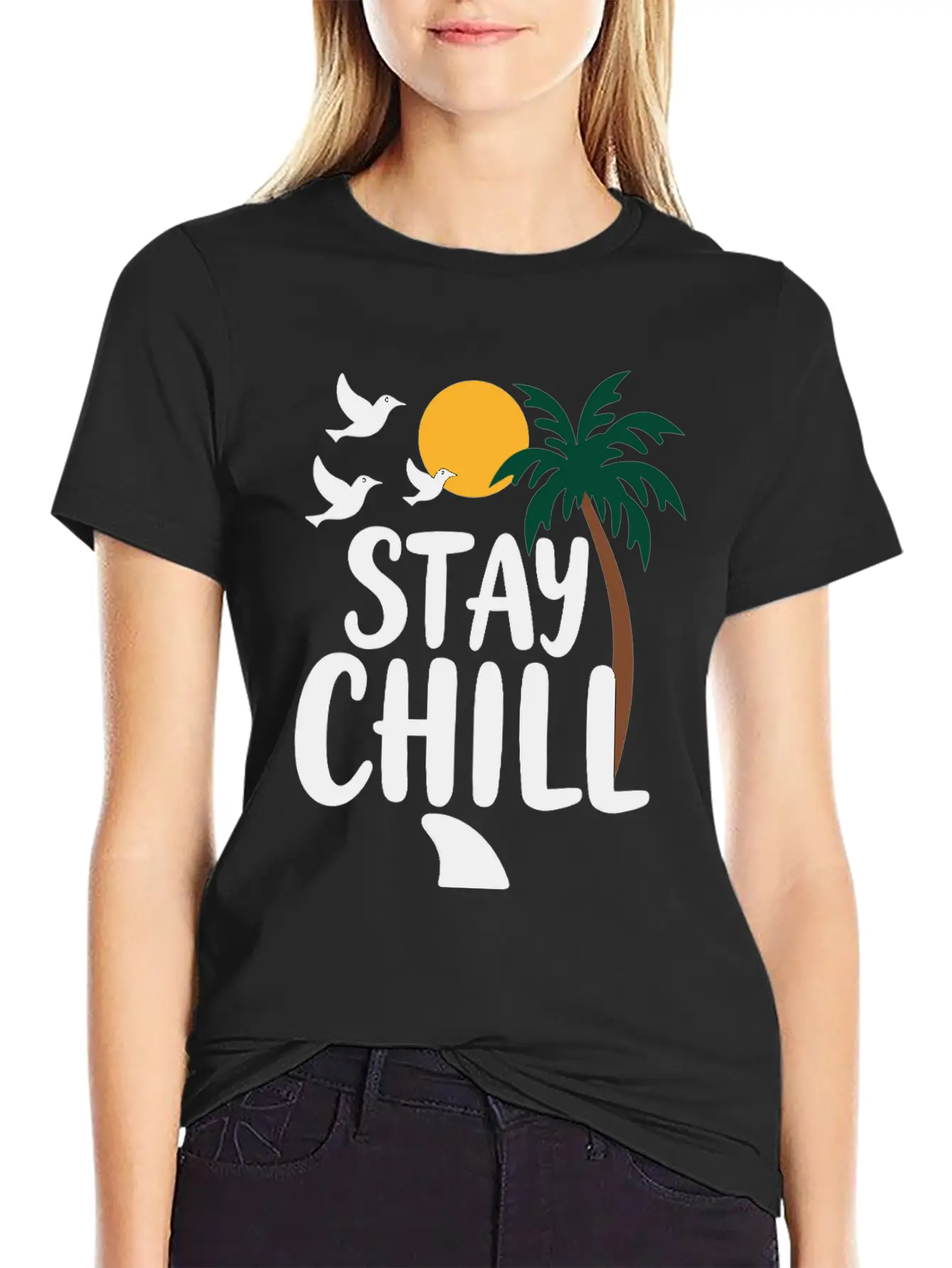 Stay Chill Relaxation Summer Vacation Stylish Everyday T-Shirt – Unisex Basic Cotton Tee