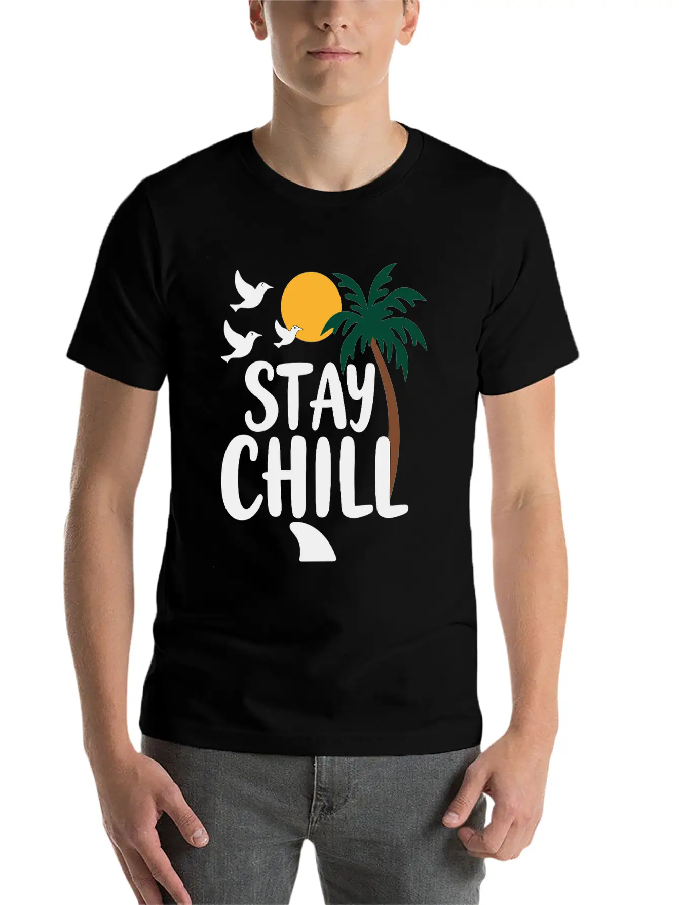 Stay Chill Relaxation Summer Vacation Stylish Everyday T-Shirt – Unisex Basic Cotton Tee