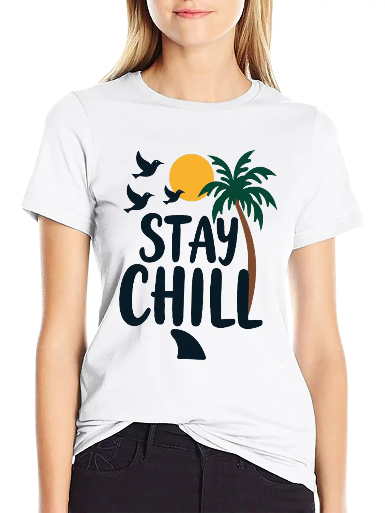 Stay Chill Relaxation Summer Vacation Stylish Everyday T-Shirt – Unisex Basic Cotton Tee