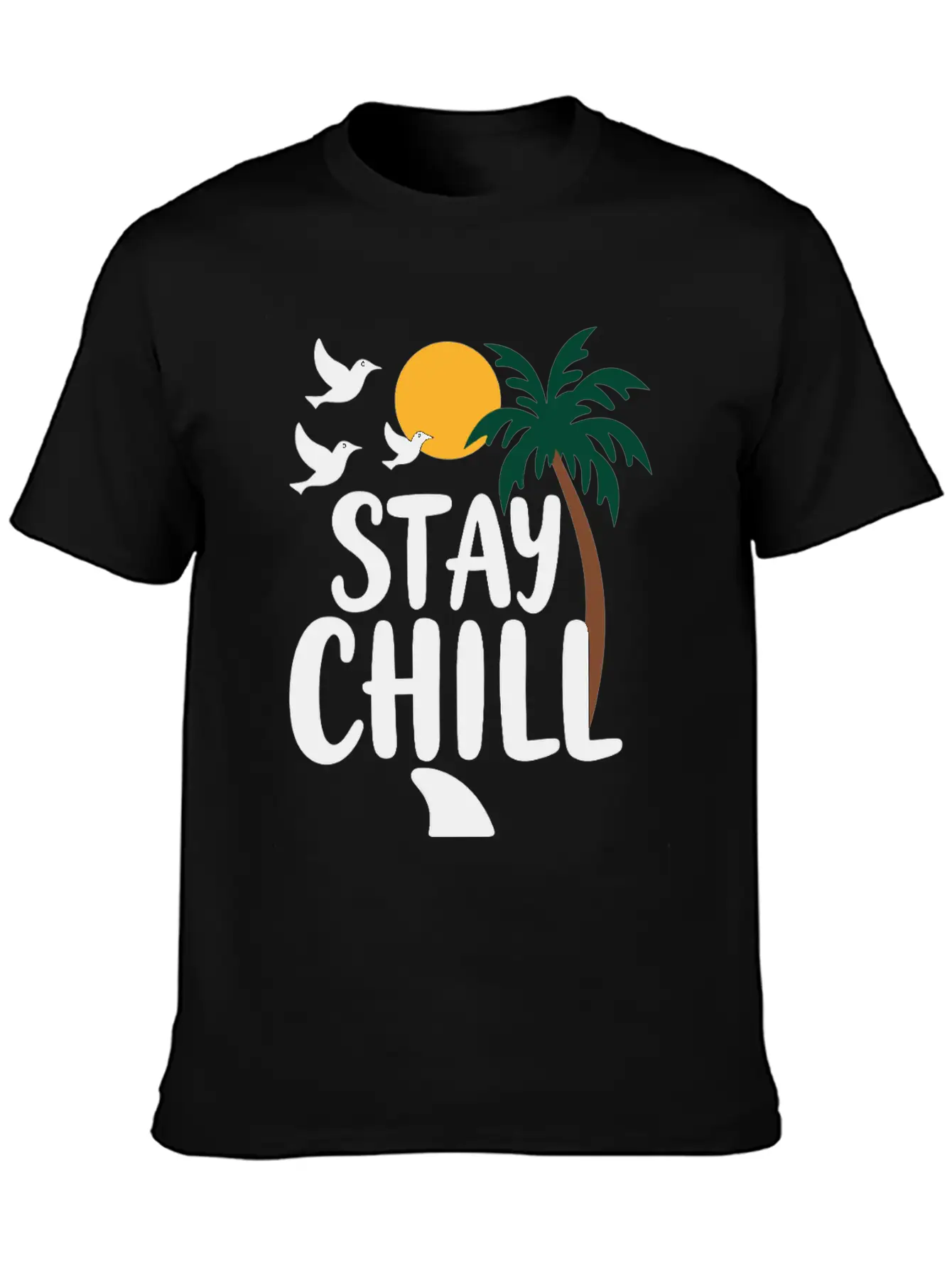 Stay Chill Relaxation Summer Vacation Stylish Everyday T-Shirt – Unisex Basic Cotton Tee