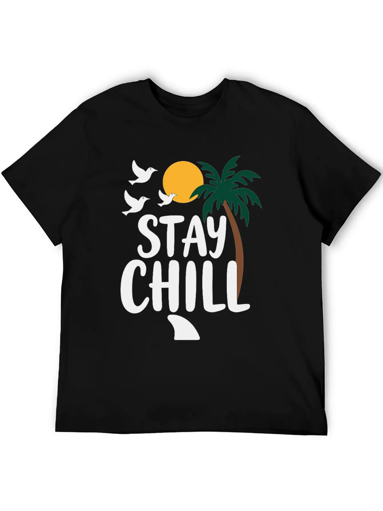 Stay Chill Relaxation Summer Vacation Stylish Everyday T-Shirt – Unisex Basic Cotton Tee