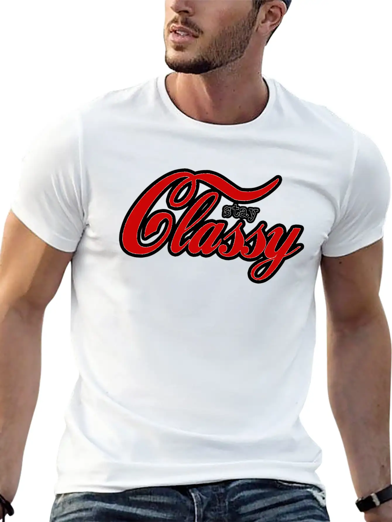 Stay Classy Unisex Short Sleeve Soft Cotton T-Shirt – Casual Everyday Wear