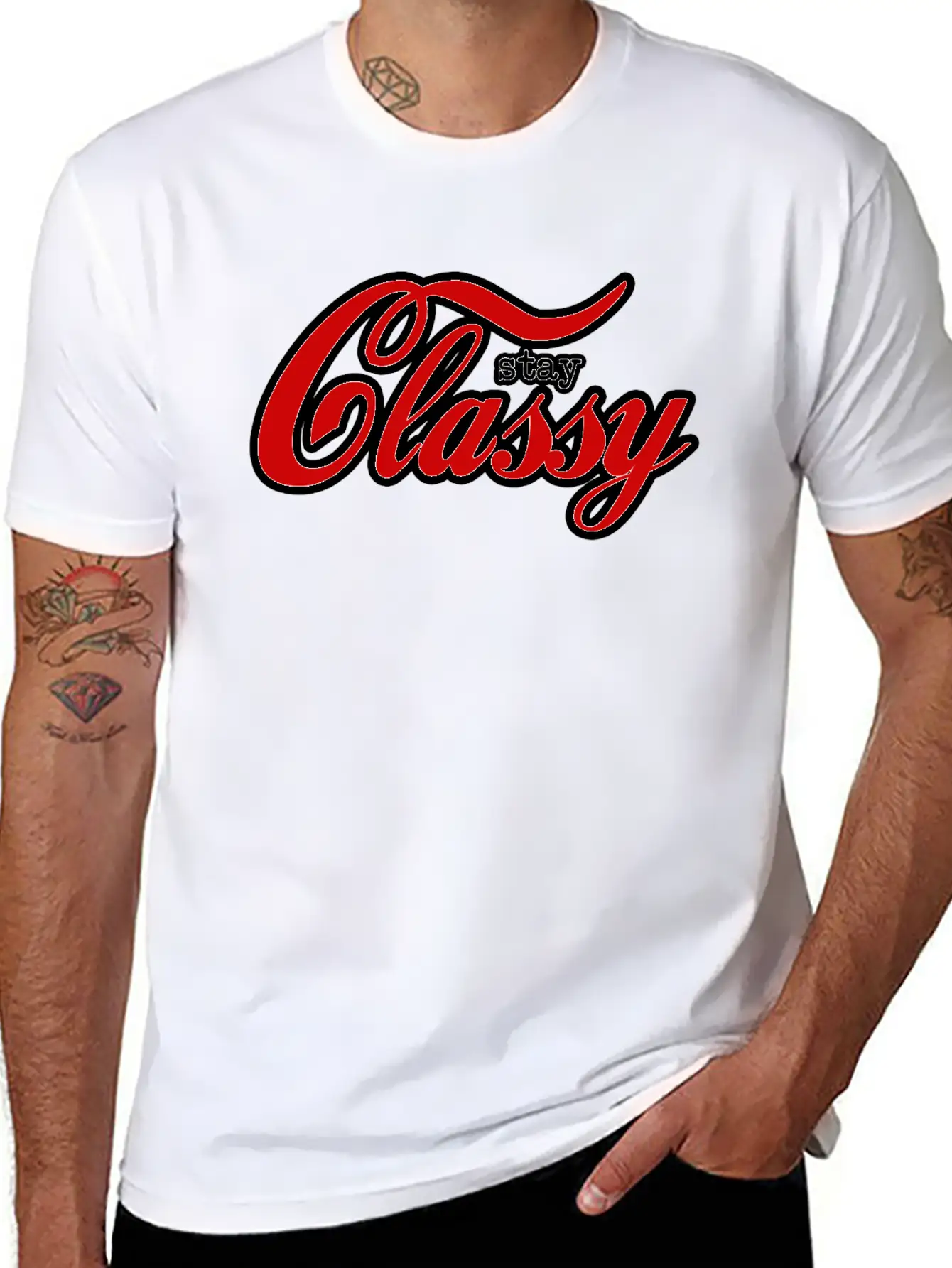 Stay Classy Unisex Short Sleeve Soft Cotton T-Shirt – Casual Everyday Wear