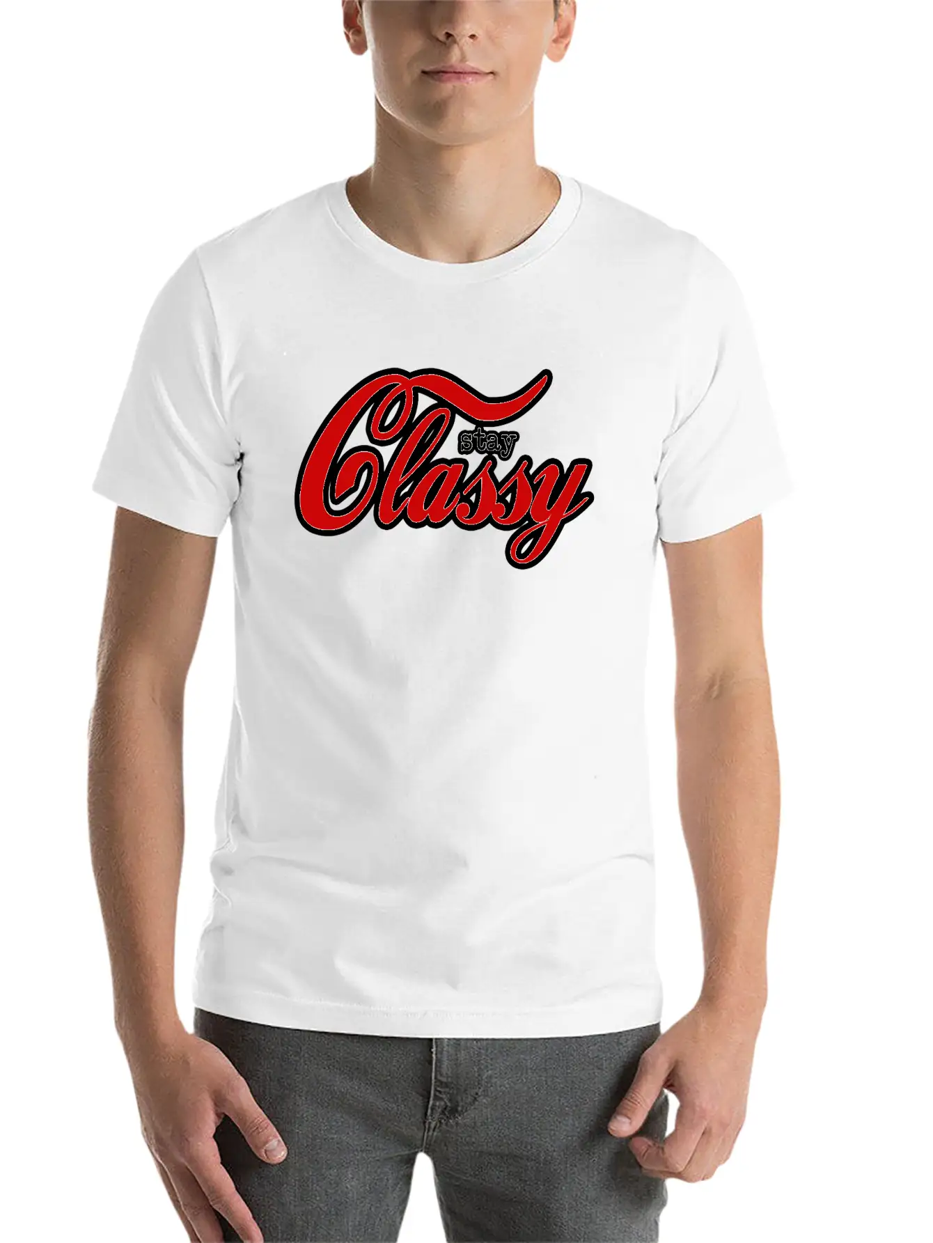 Stay Classy Unisex Short Sleeve Soft Cotton T-Shirt – Casual Everyday Wear