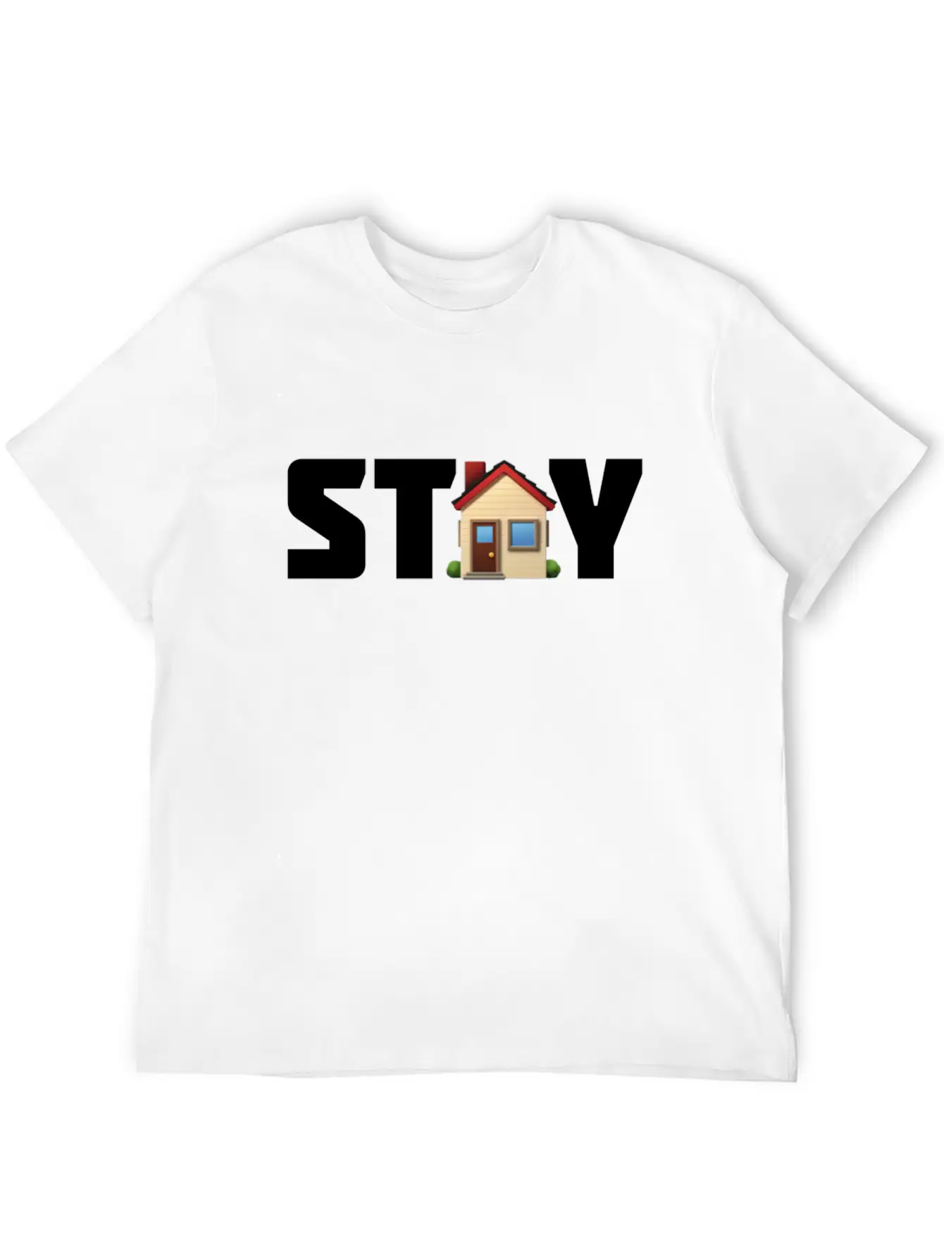 Stay Home — Corona Virus 2020 Unisex Short Sleeve Soft Cotton T-Shirt – Casual Everyday Wear