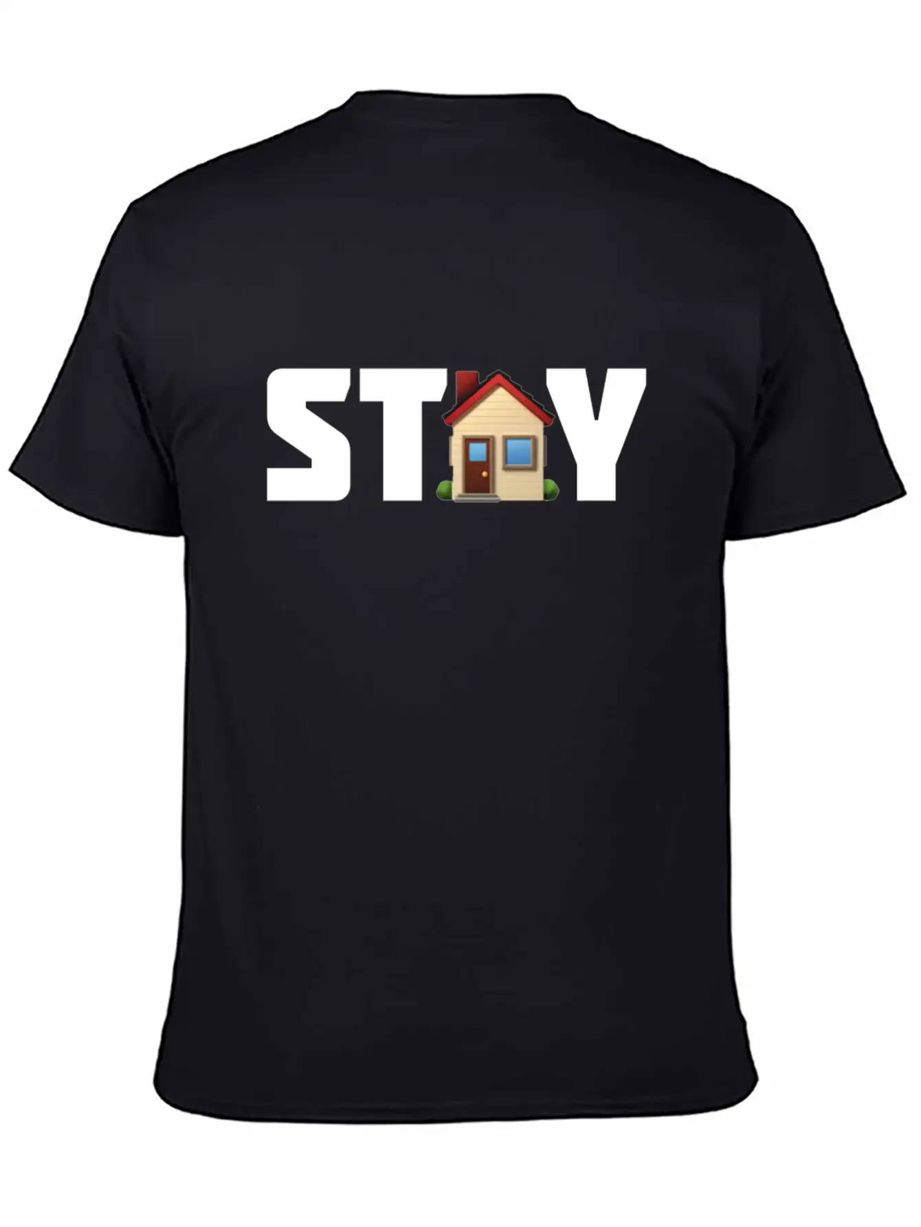 Stay Home — Corona Virus 2020 Unisex Short Sleeve Soft Cotton T-Shirt – Casual Everyday Wear