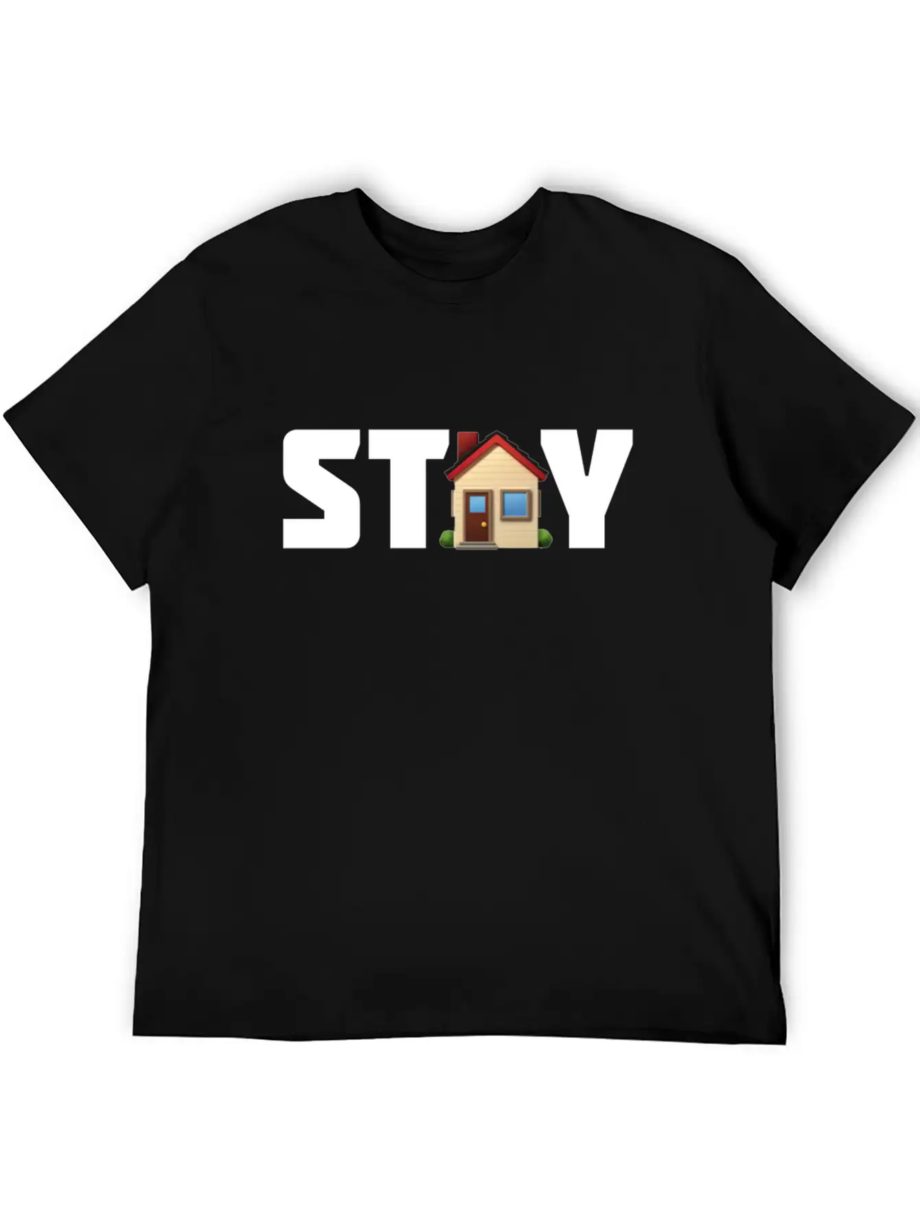Stay Home — Corona Virus 2020 Unisex Short Sleeve Soft Cotton T-Shirt – Casual Everyday Wear