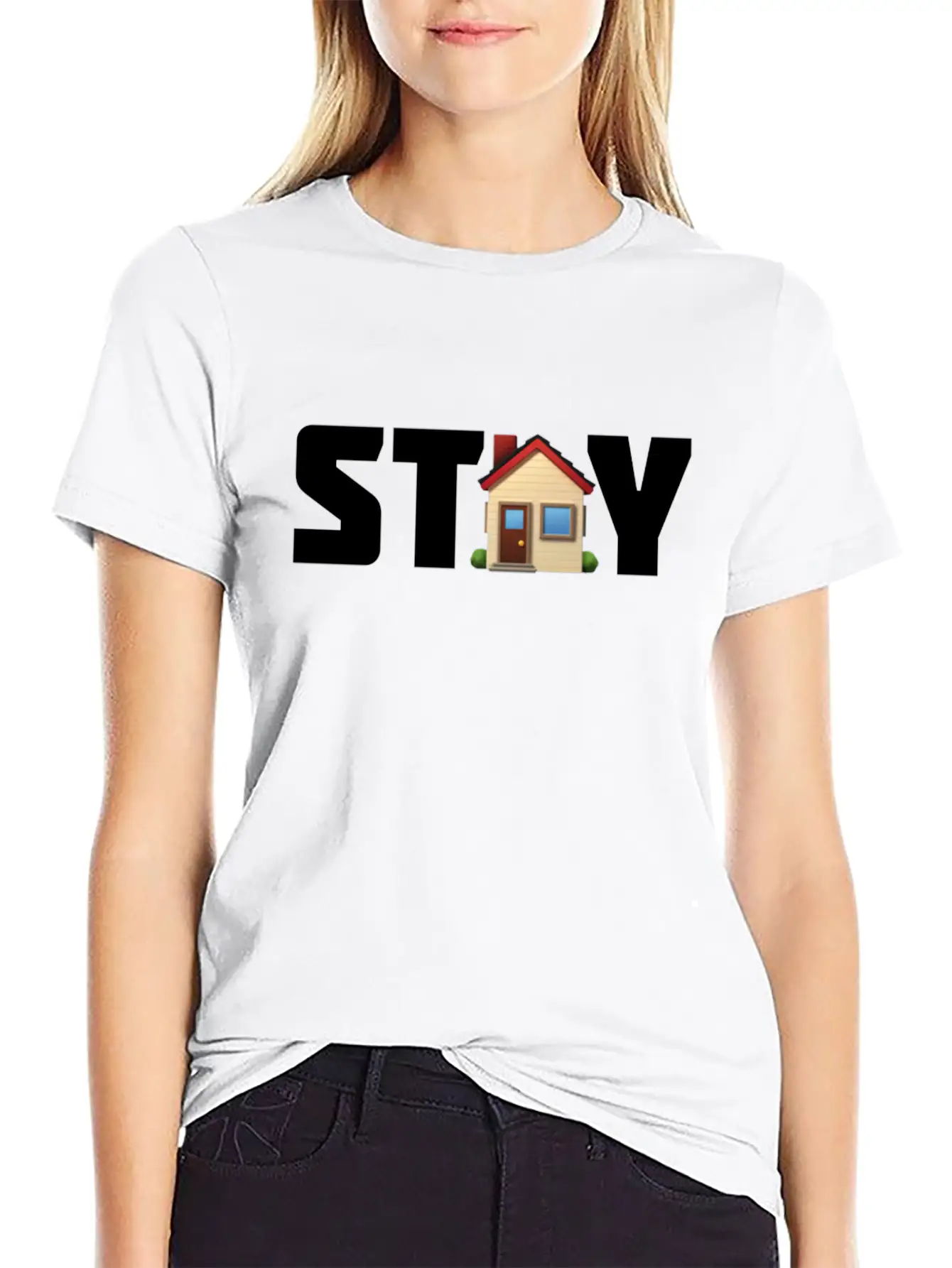 Stay Home — Corona Virus 2020 Unisex Short Sleeve Soft Cotton T-Shirt – Casual Everyday Wear