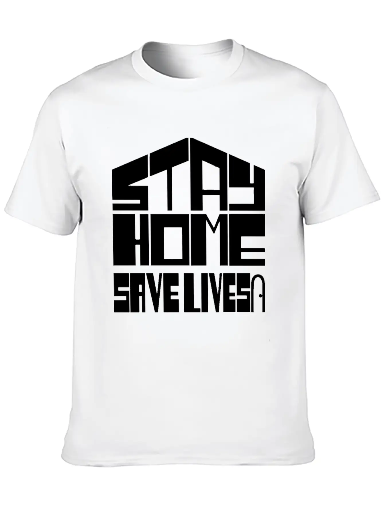 Stay Home Save Lives Unisex Casual T-Shirt – Clean Design For Daily Comfort