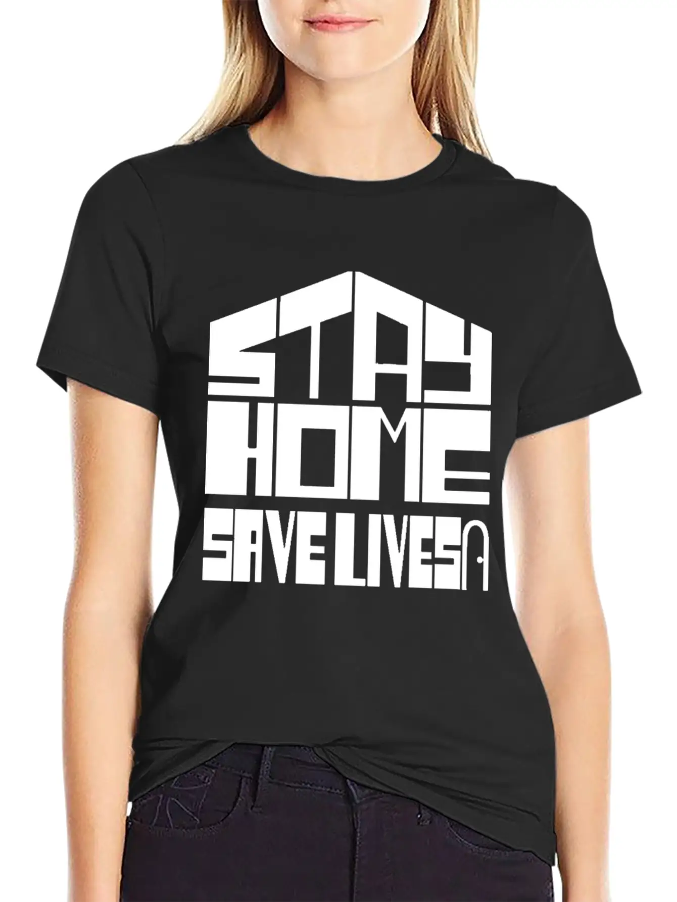 Stay Home Save Lives Unisex Casual T-Shirt – Clean Design For Daily Comfort