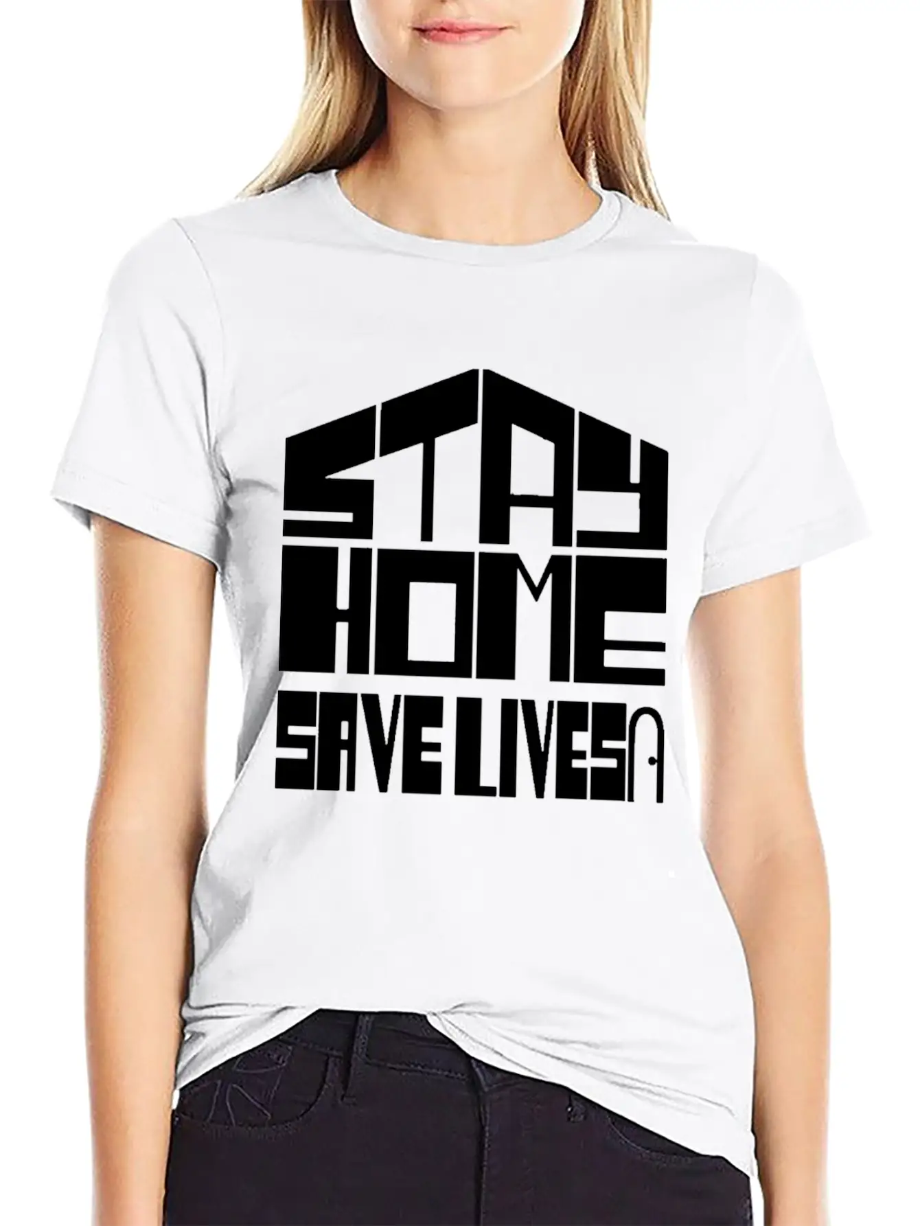 Stay Home Save Lives Unisex Casual T-Shirt – Clean Design For Daily Comfort