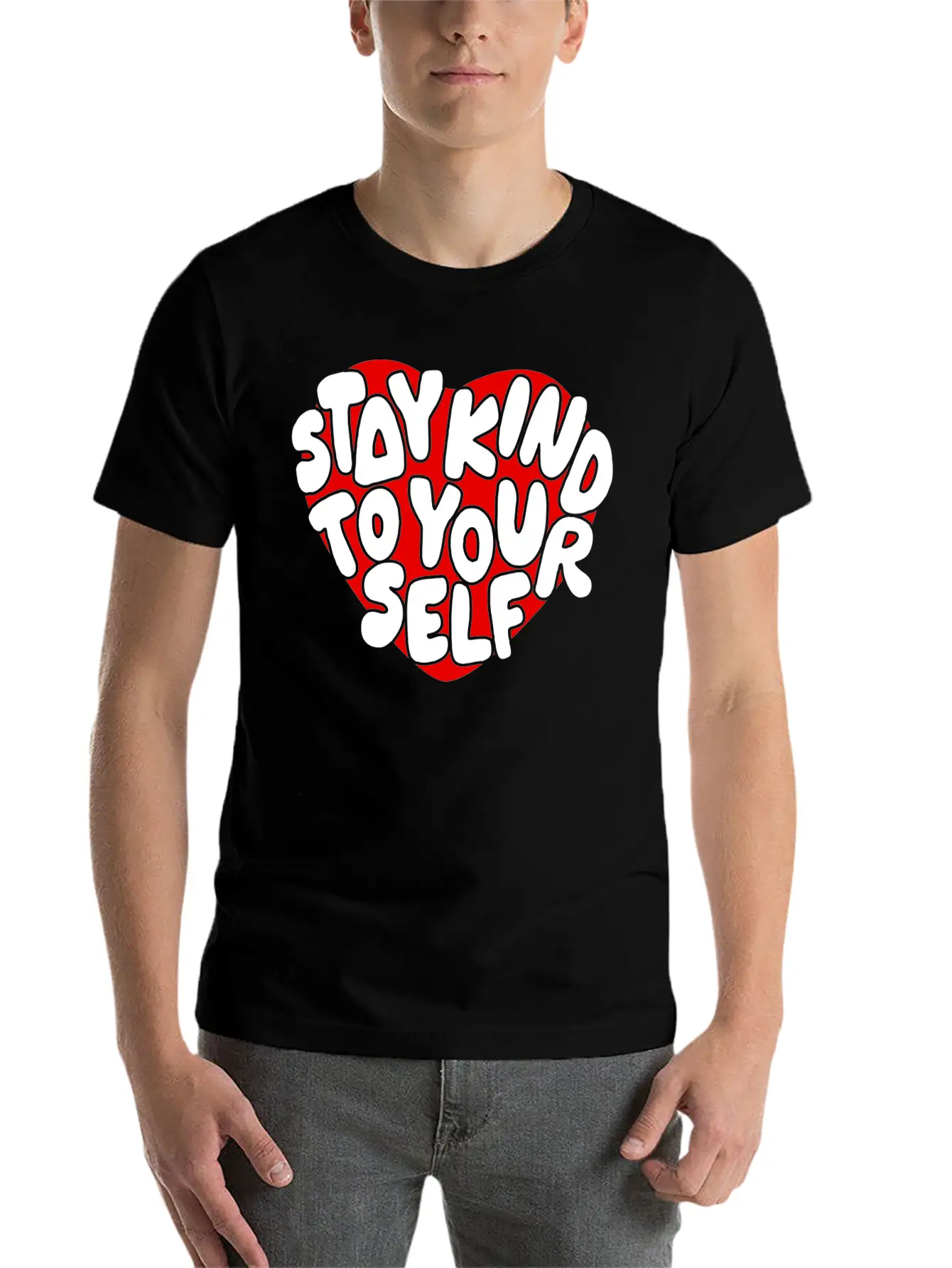 Stay Kind To Your Self Essential Unisex Summer Tee – Soft Cotton Casual Fit