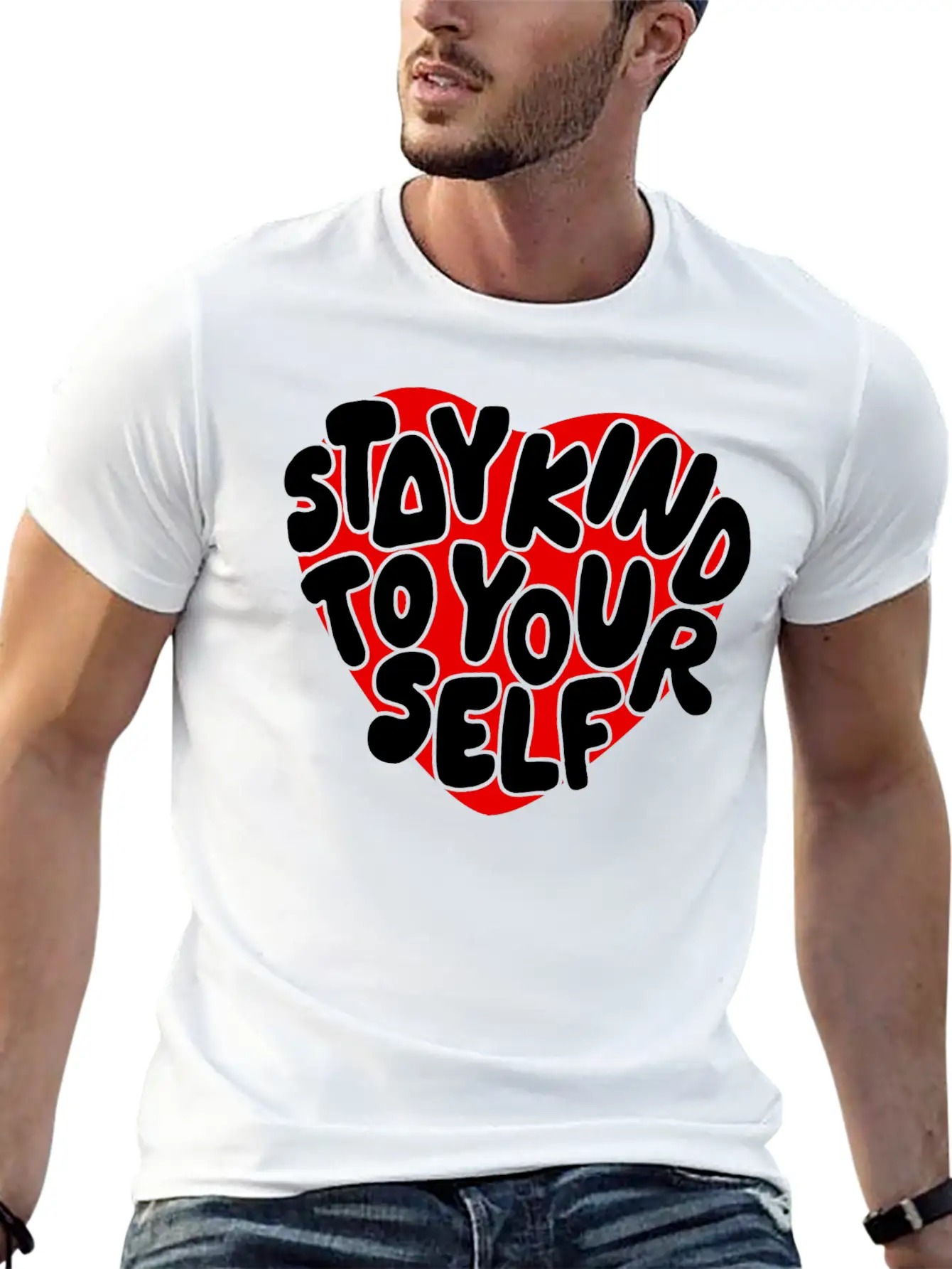 Stay Kind To Your Self Essential Unisex Summer Tee – Soft Cotton Casual Fit