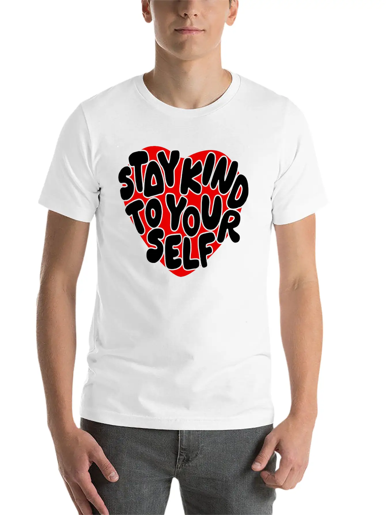 Stay Kind To Your Self Essential Unisex Summer Tee – Soft Cotton Casual Fit