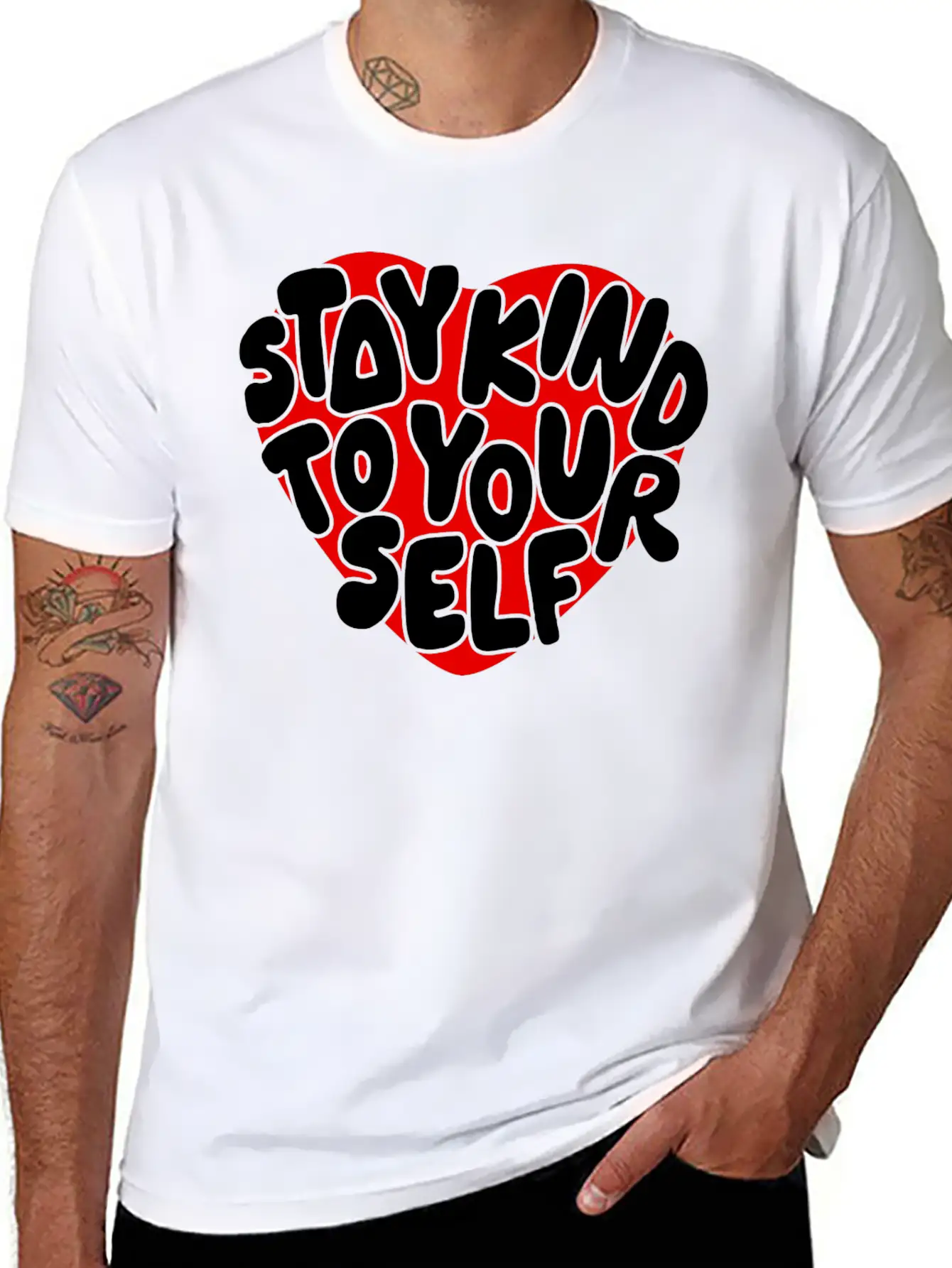 Stay Kind To Your Self Essential Unisex Summer Tee – Soft Cotton Casual Fit