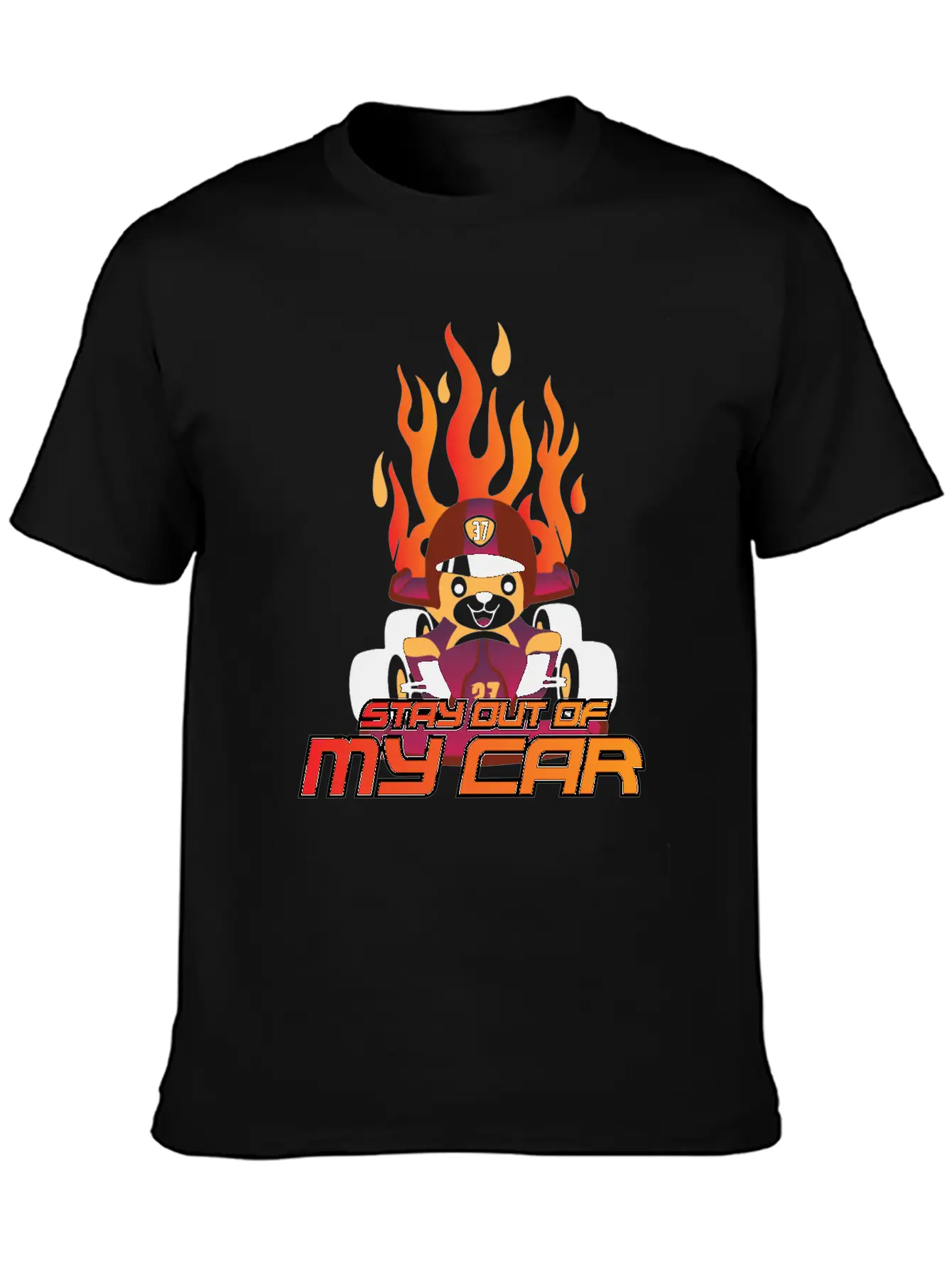 Stay Out Of My Car Basic Graphic T-Shirt – Daily Comfort In Soft Cotton