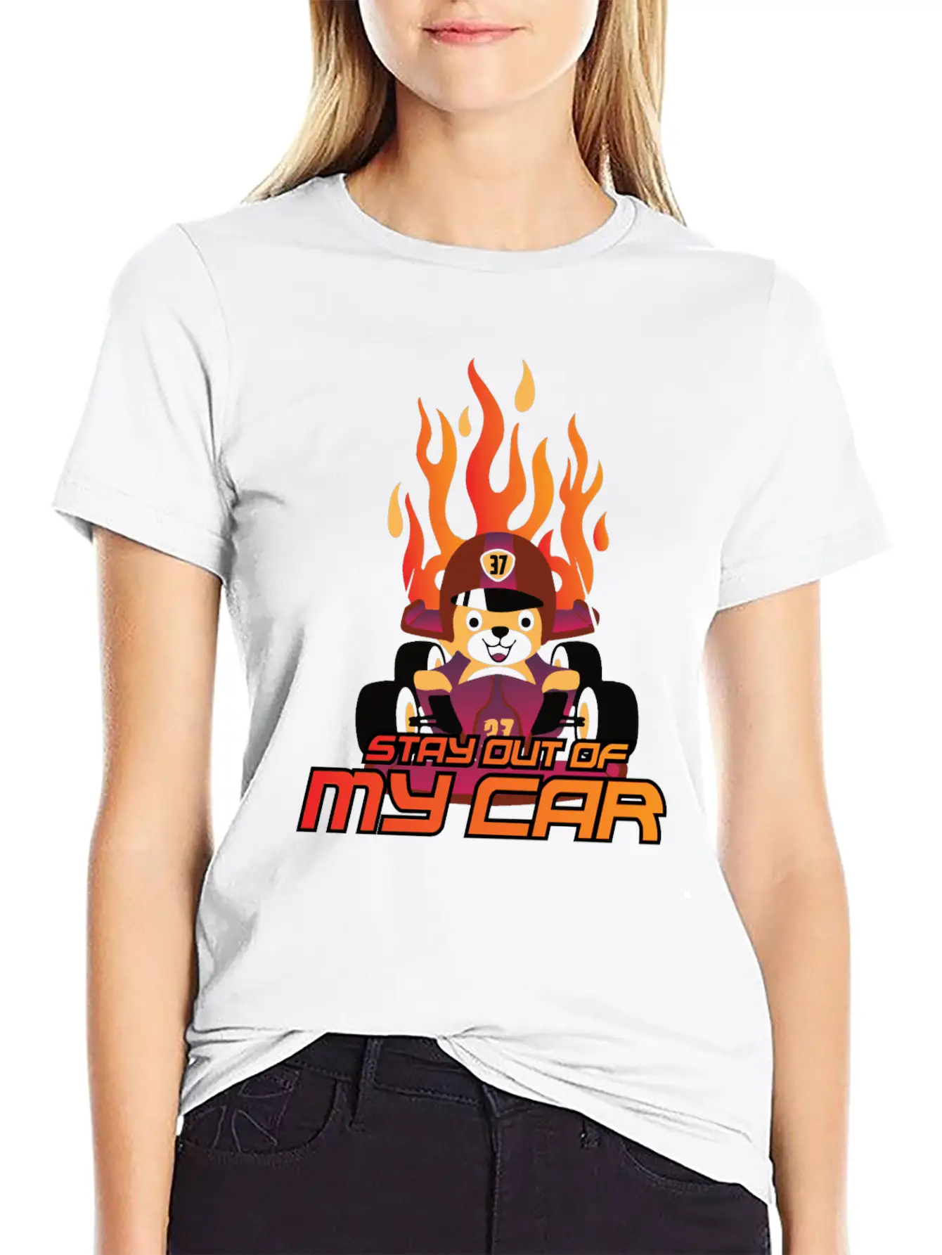 Stay Out Of My Car Basic Graphic T-Shirt – Daily Comfort In Soft Cotton