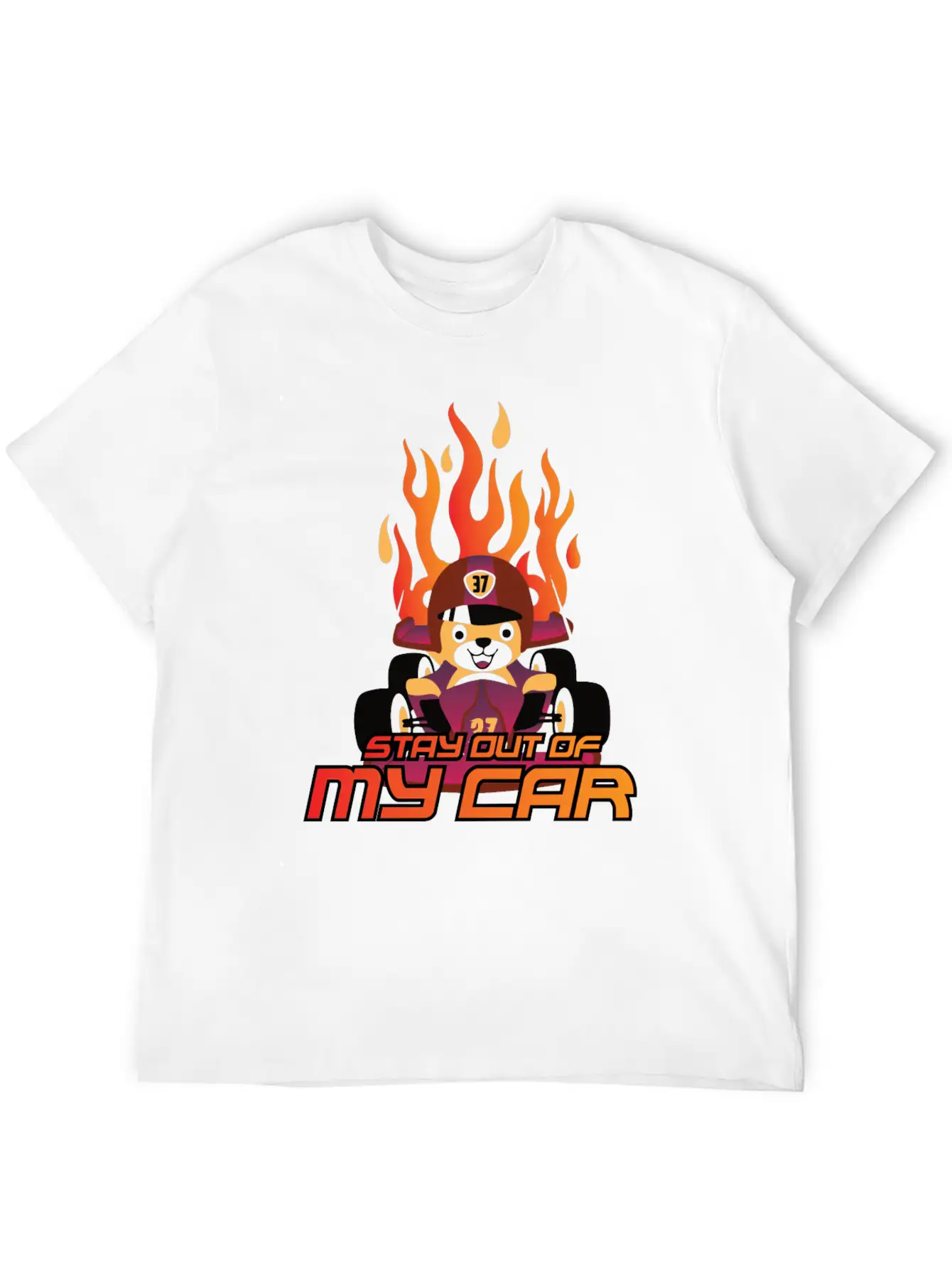 Stay Out Of My Car Basic Graphic T-Shirt – Daily Comfort In Soft Cotton