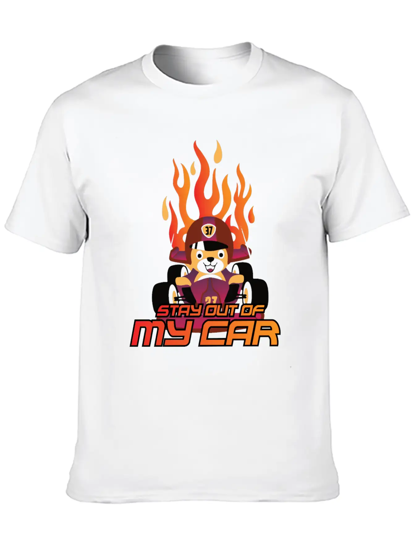 Stay Out Of My Car Basic Graphic T-Shirt – Daily Comfort In Soft Cotton