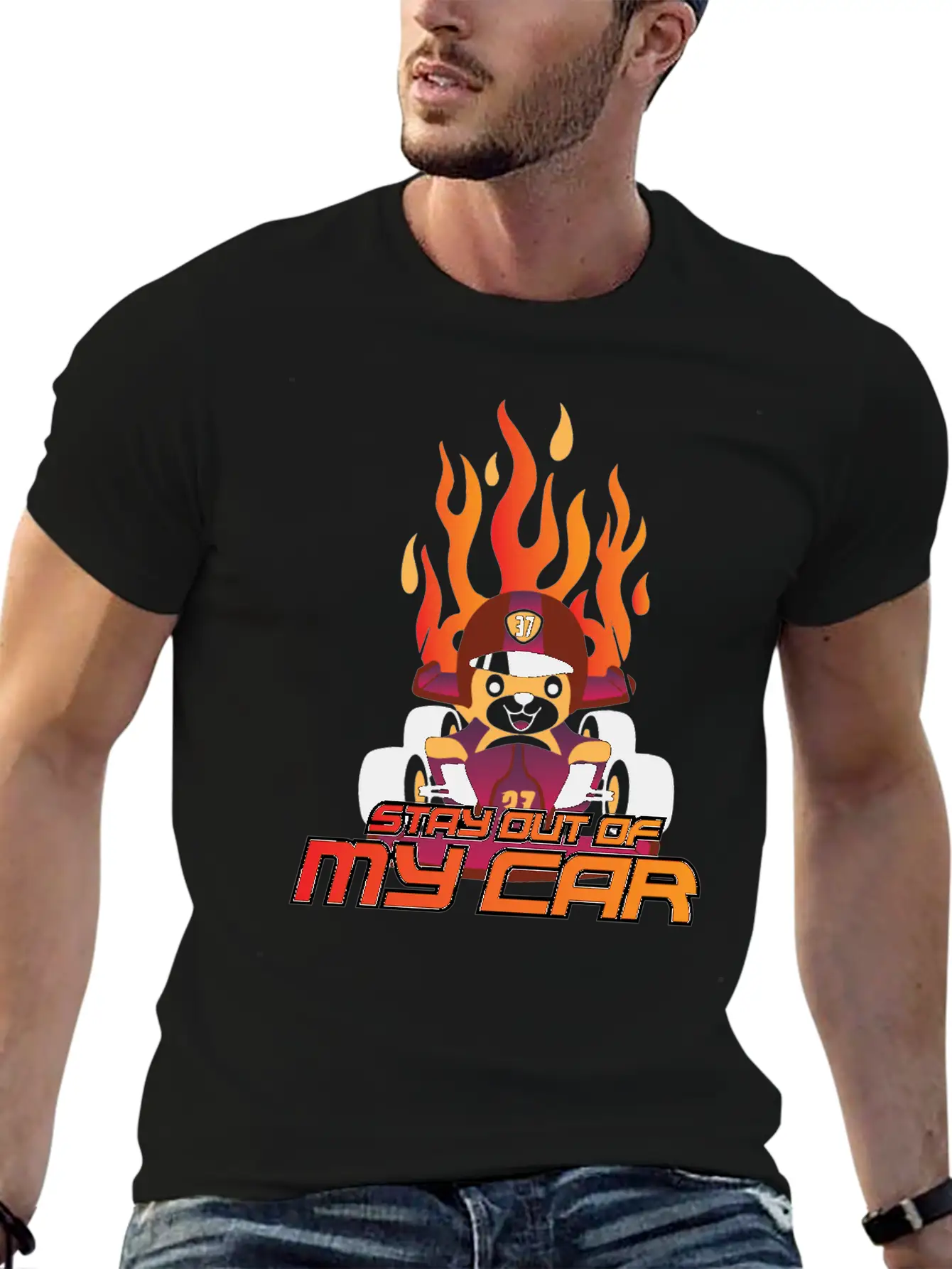 Stay Out Of My Car Basic Graphic T-Shirt – Daily Comfort In Soft Cotton