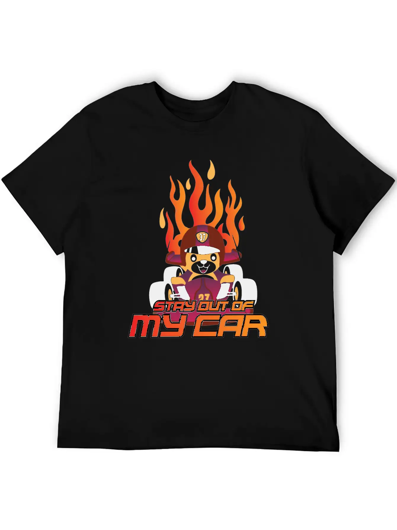 Stay Out Of My Car Basic Graphic T-Shirt – Daily Comfort In Soft Cotton