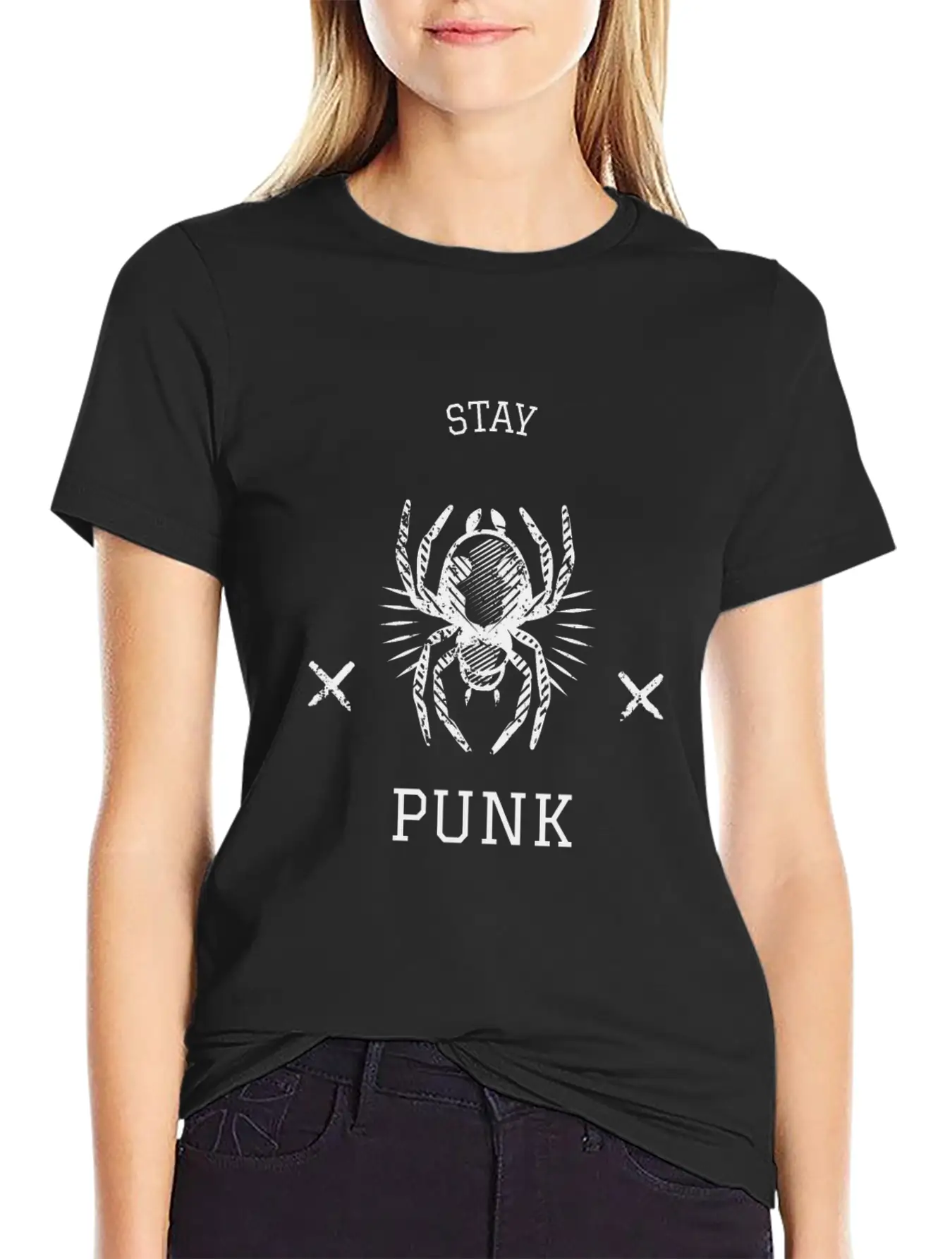 Stay Punk Comfortable Minimalist Graphic Tee – Summer Style Essential
