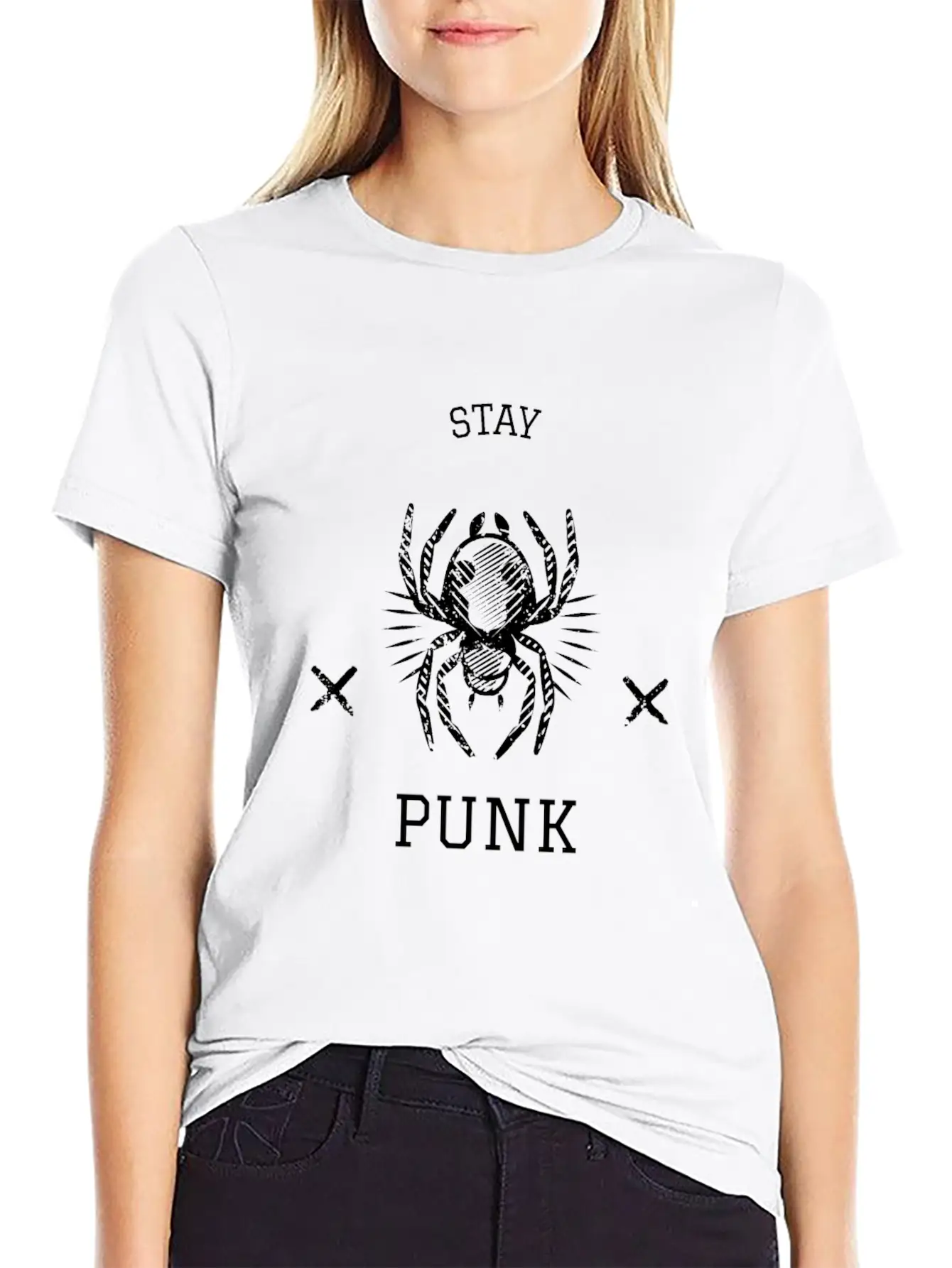 Stay Punk Comfortable Minimalist Graphic Tee – Summer Style Essential