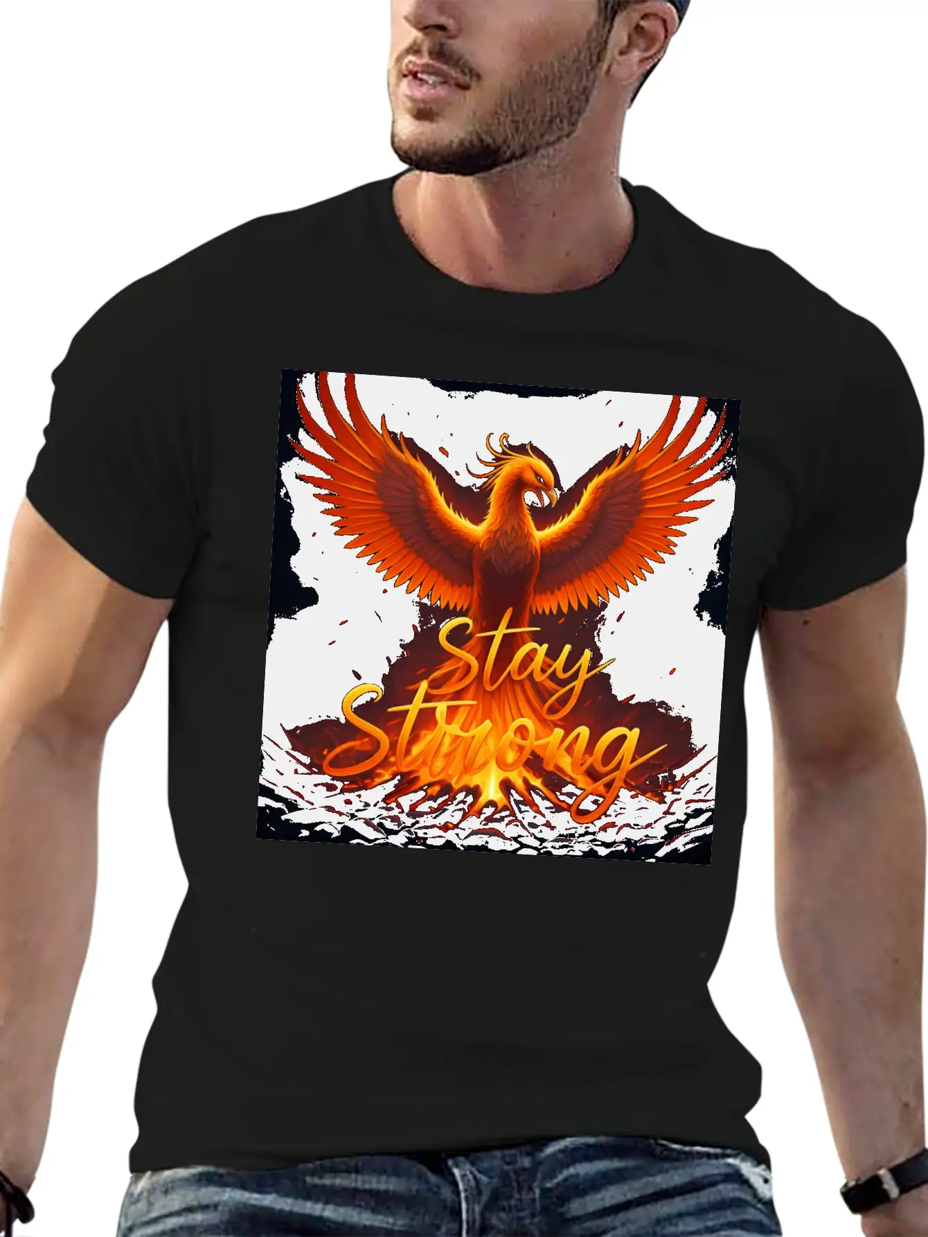 Stay Strong Unisex Short Sleeve Soft Cotton T-Shirt – Casual Everyday Wear