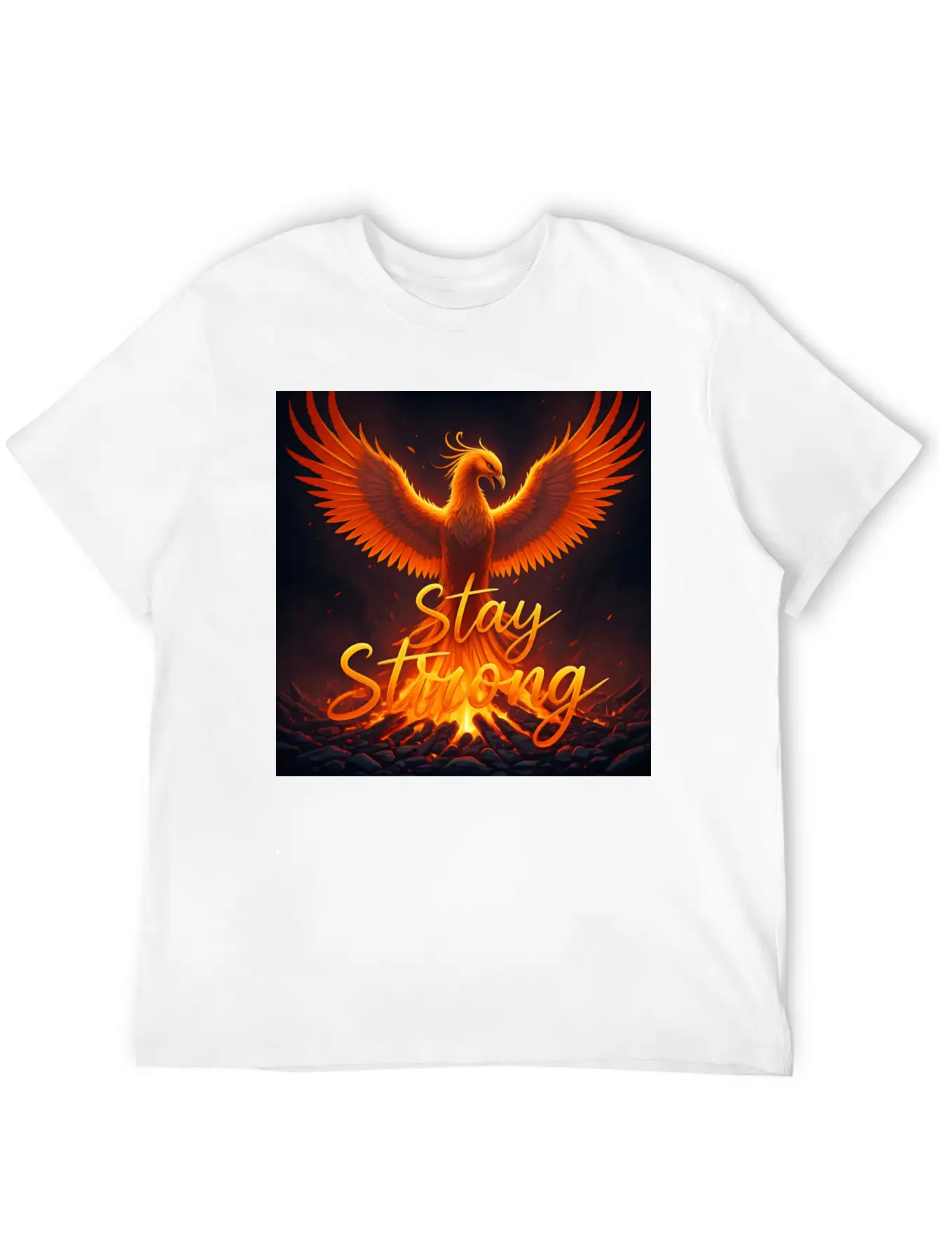 Stay Strong Unisex Short Sleeve Soft Cotton T-Shirt – Casual Everyday Wear