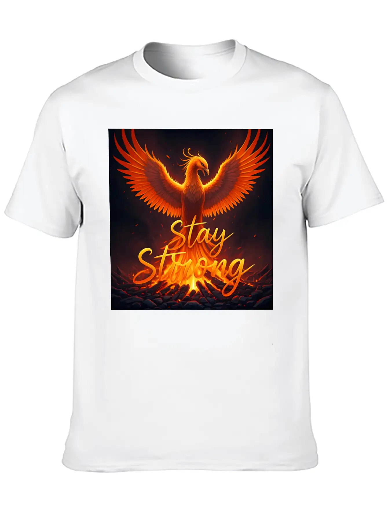 Stay Strong Unisex Short Sleeve Soft Cotton T-Shirt – Casual Everyday Wear
